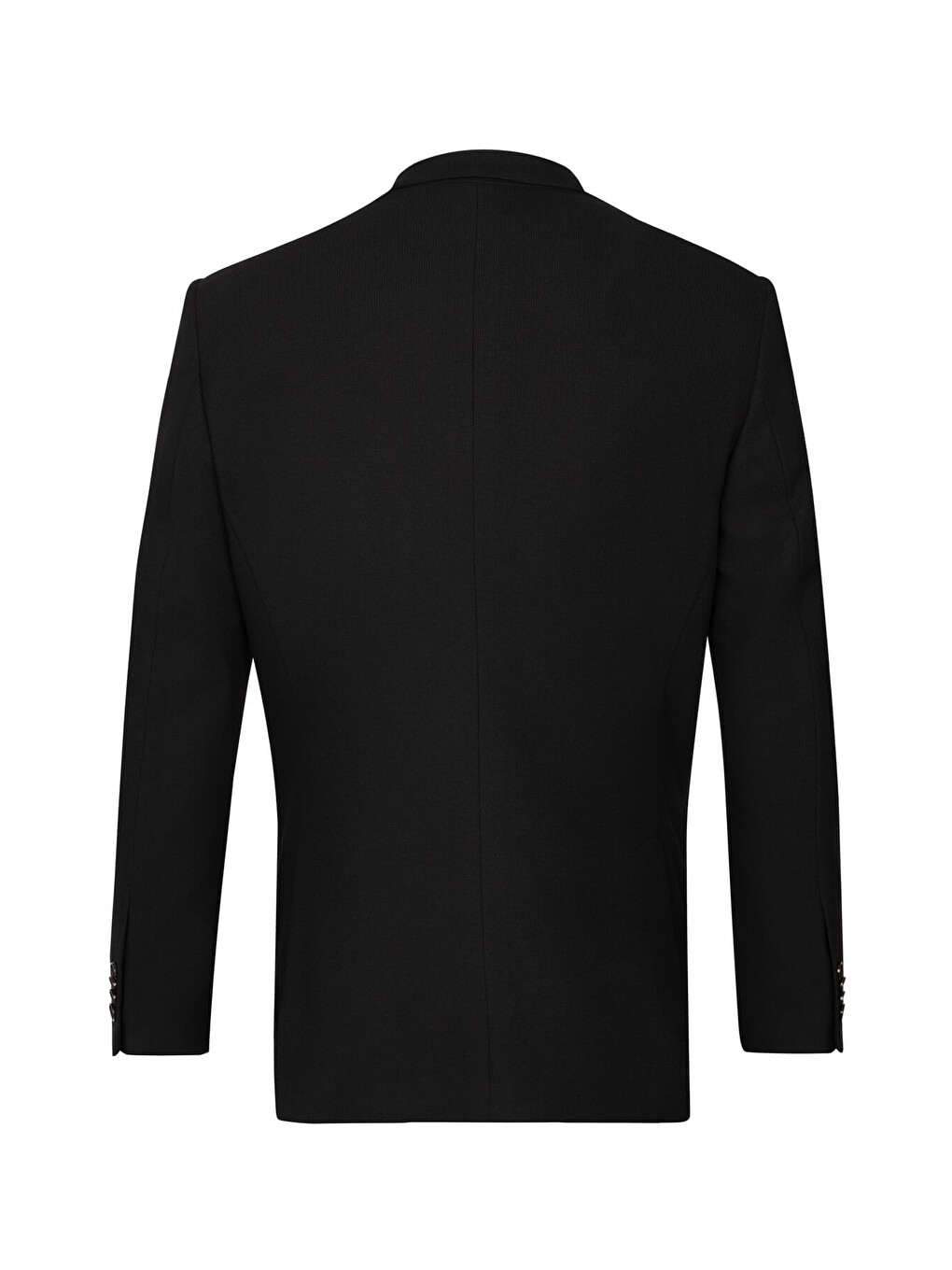 Siyah Slim Fit Mono Yaka Klasik Ceket-1