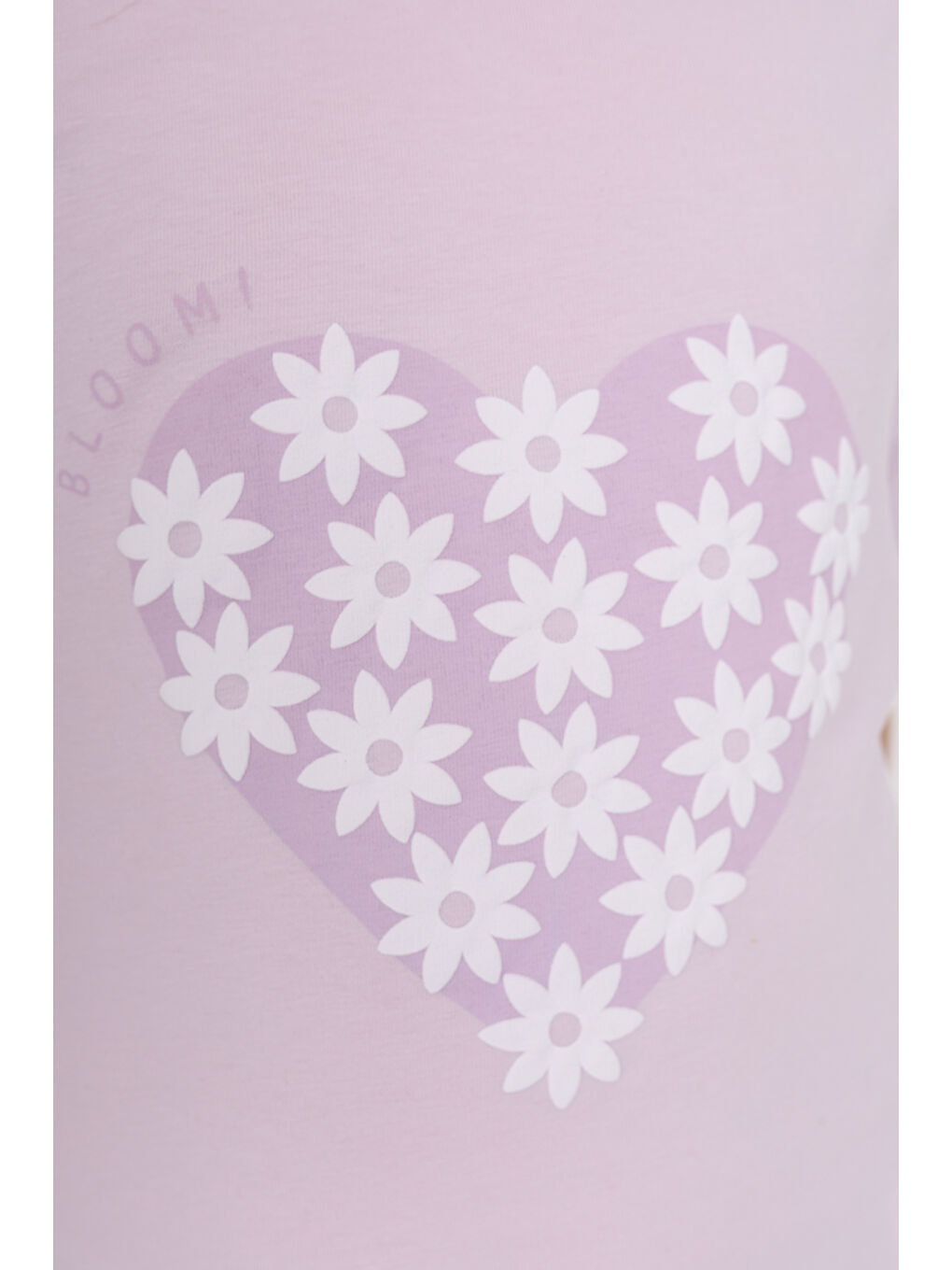 Lila Kız Çocuk Baskılı Tişört-3