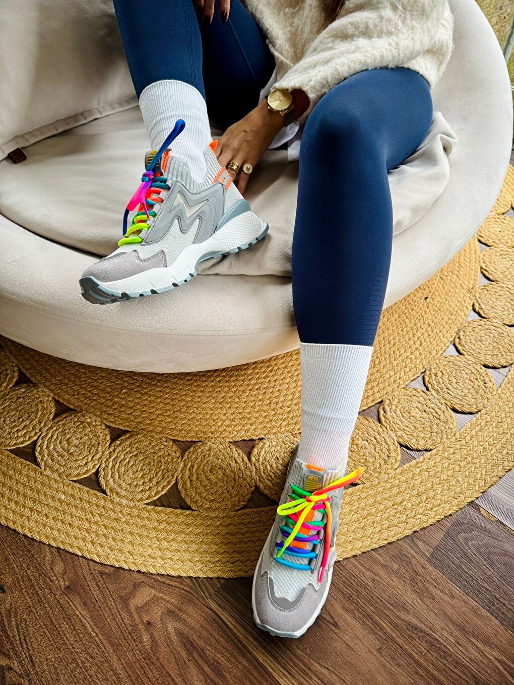 Gri KADIN SPOR AYAKKABI-1