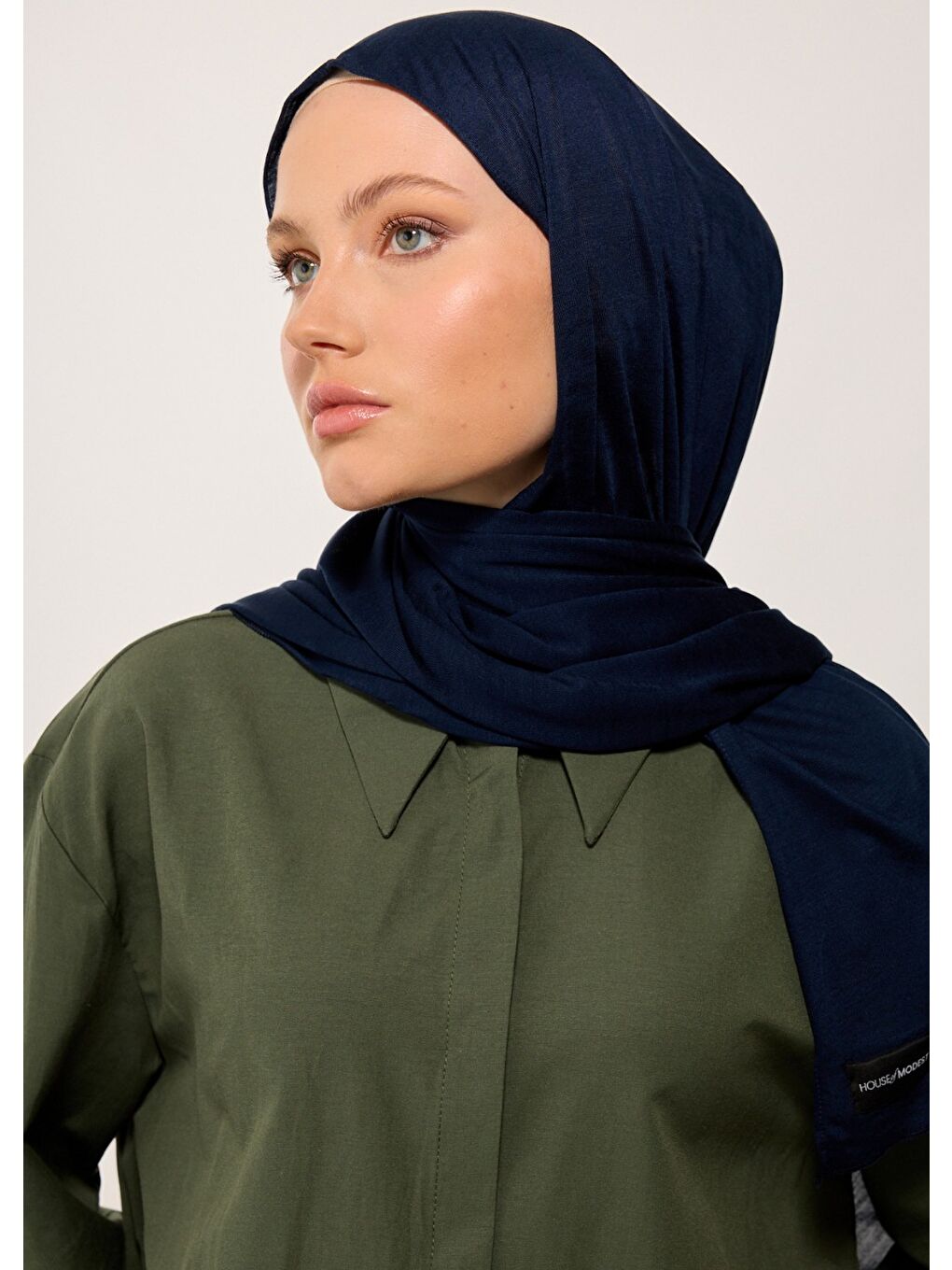 Tesettür Şal - Bone - Lacivert-1