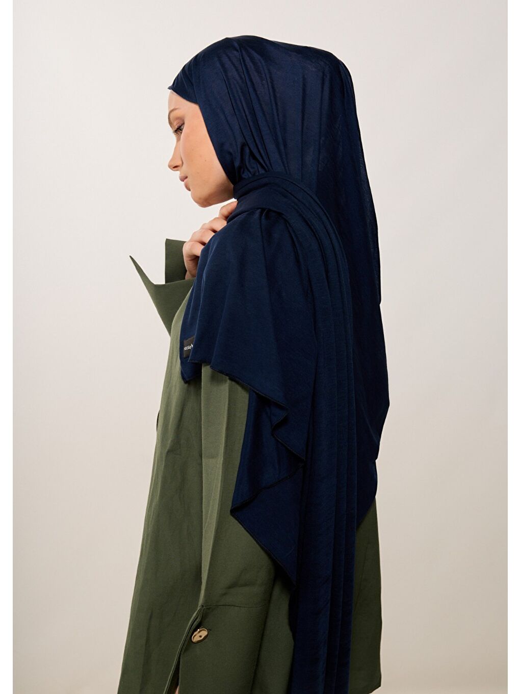 Tesettür Şal - Bone - Lacivert-2
