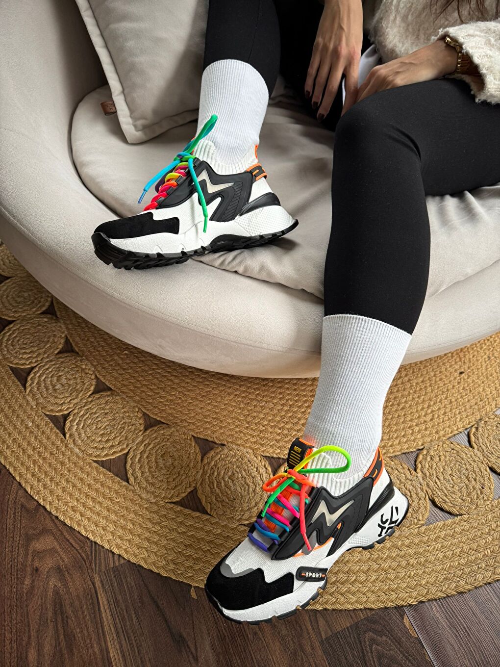 Siyah KADIN SPOR AYAKKABI-1