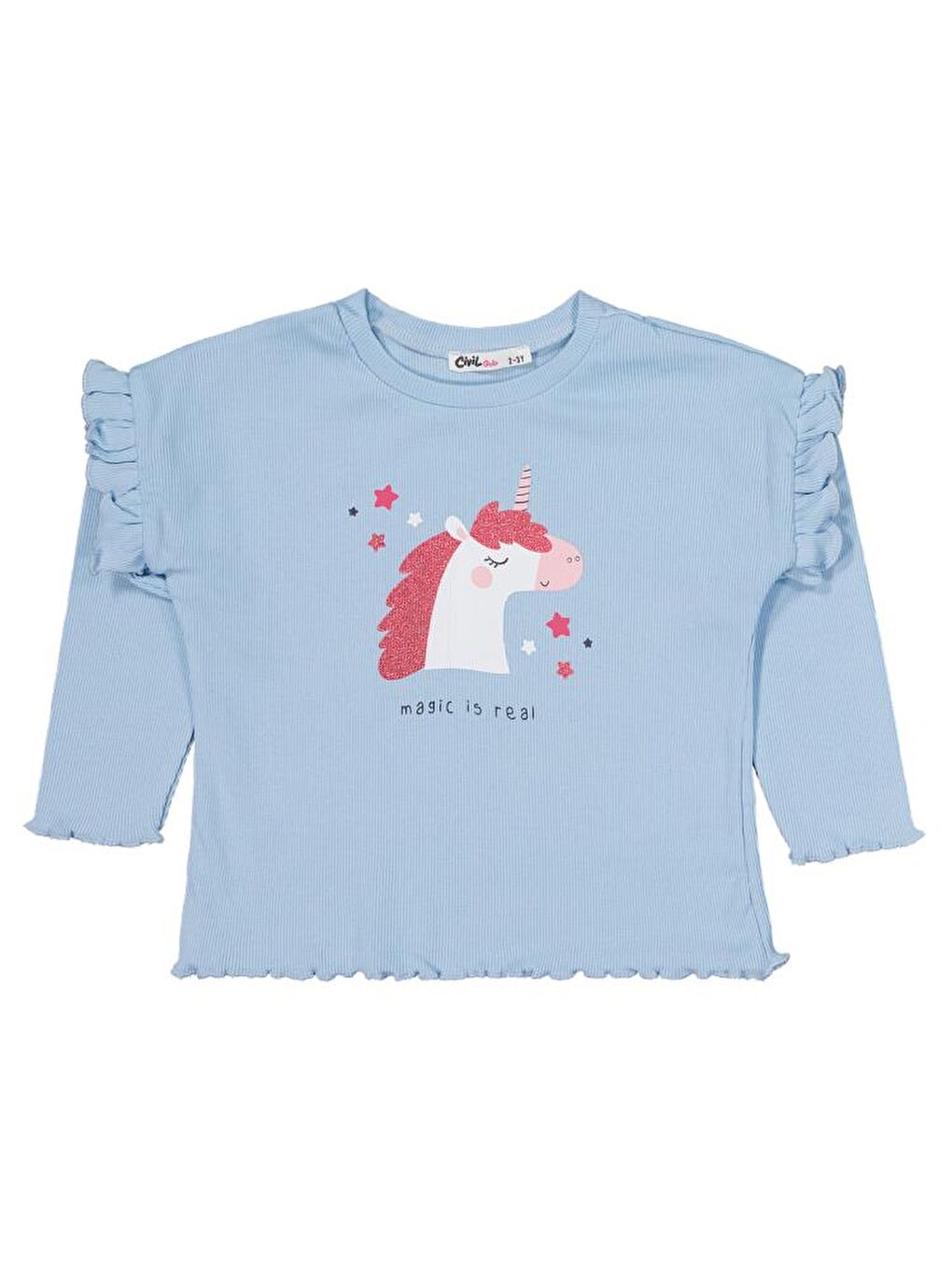 Girls Baskılı 2-5 Yaş Takım - Mavi 2-3 Yaş-1