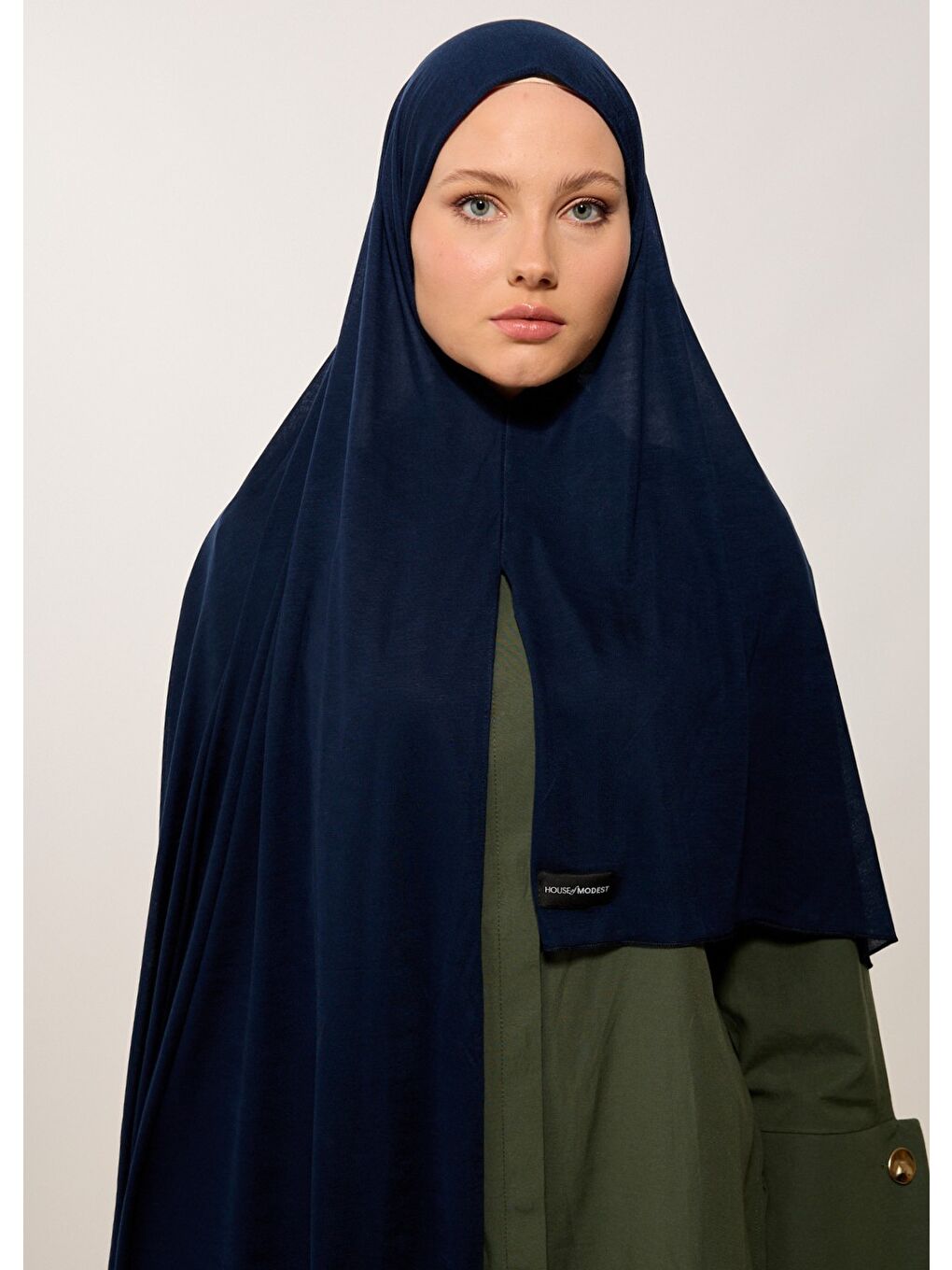 Tesettür Şal - Bone - Lacivert-4