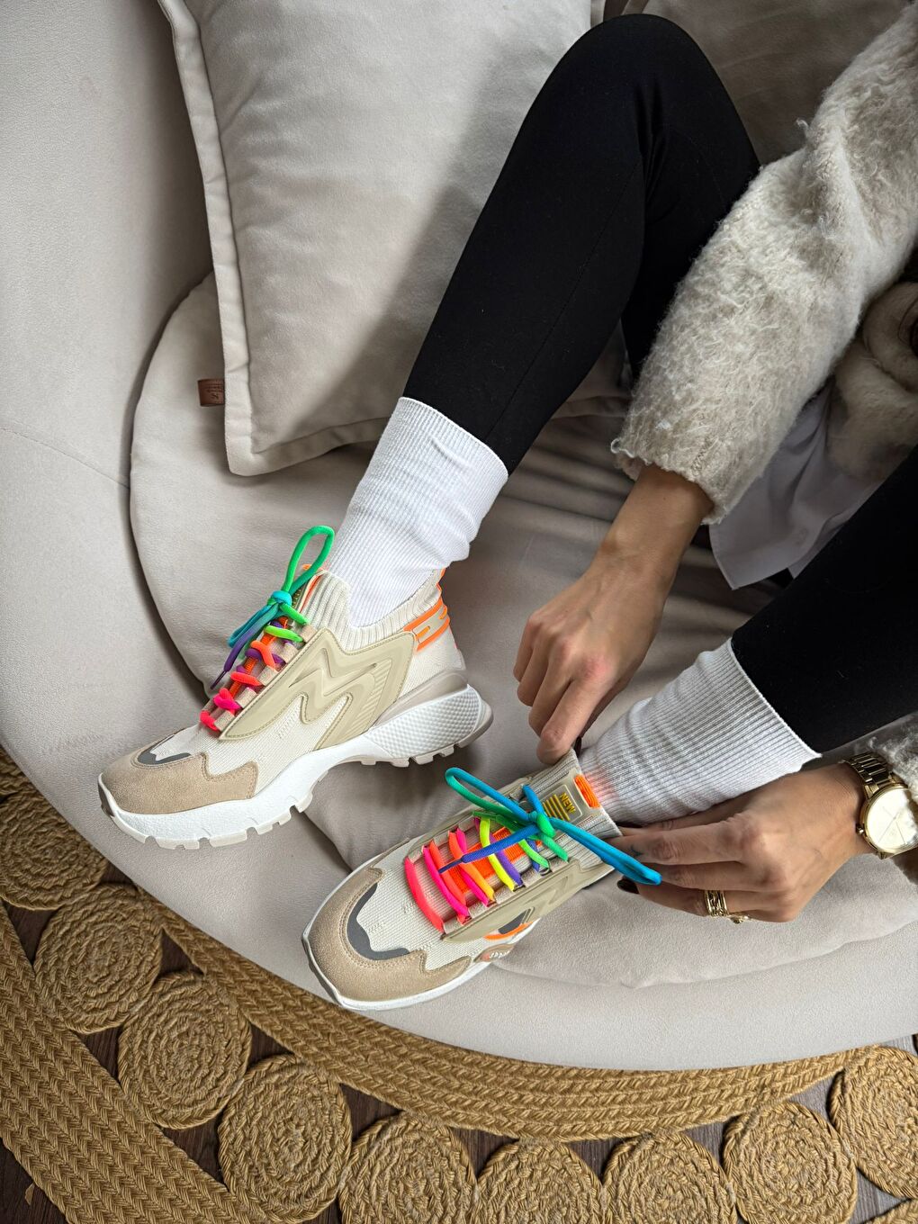 Bej KADIN SPOR AYAKKABI