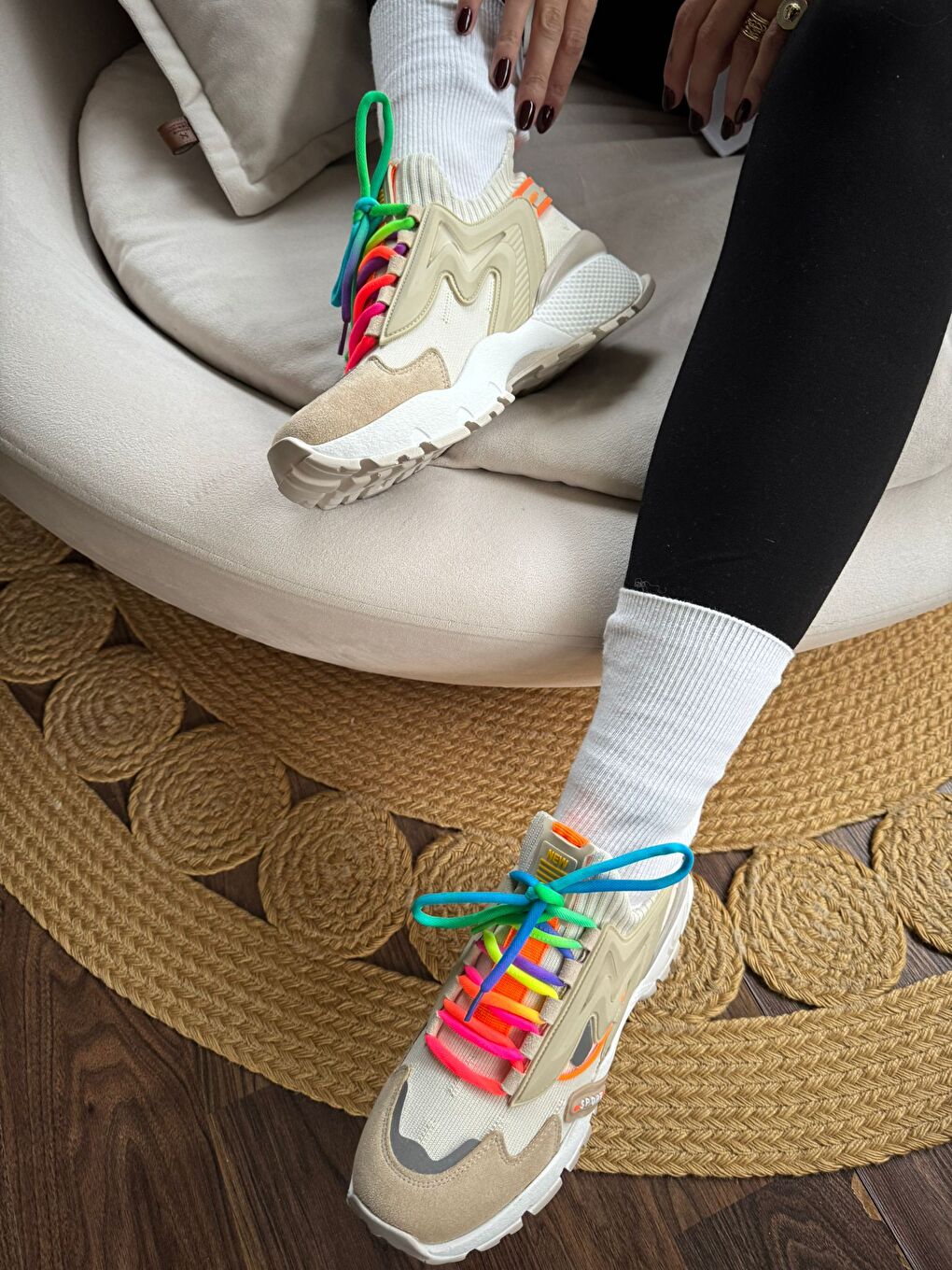 Bej KADIN SPOR AYAKKABI-2