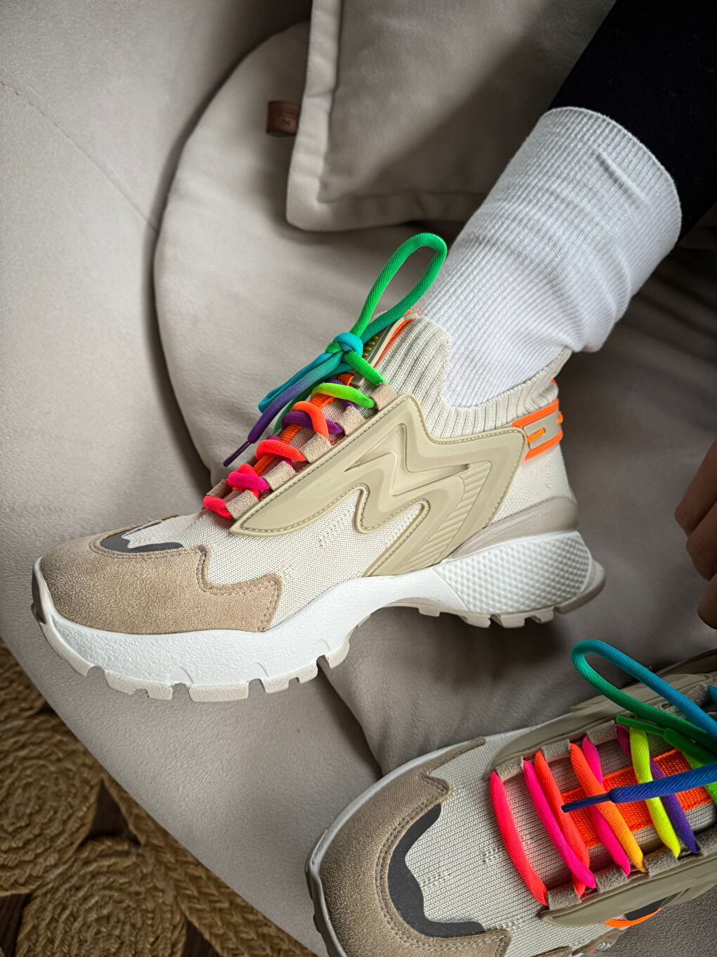 Bej KADIN SPOR AYAKKABI-3