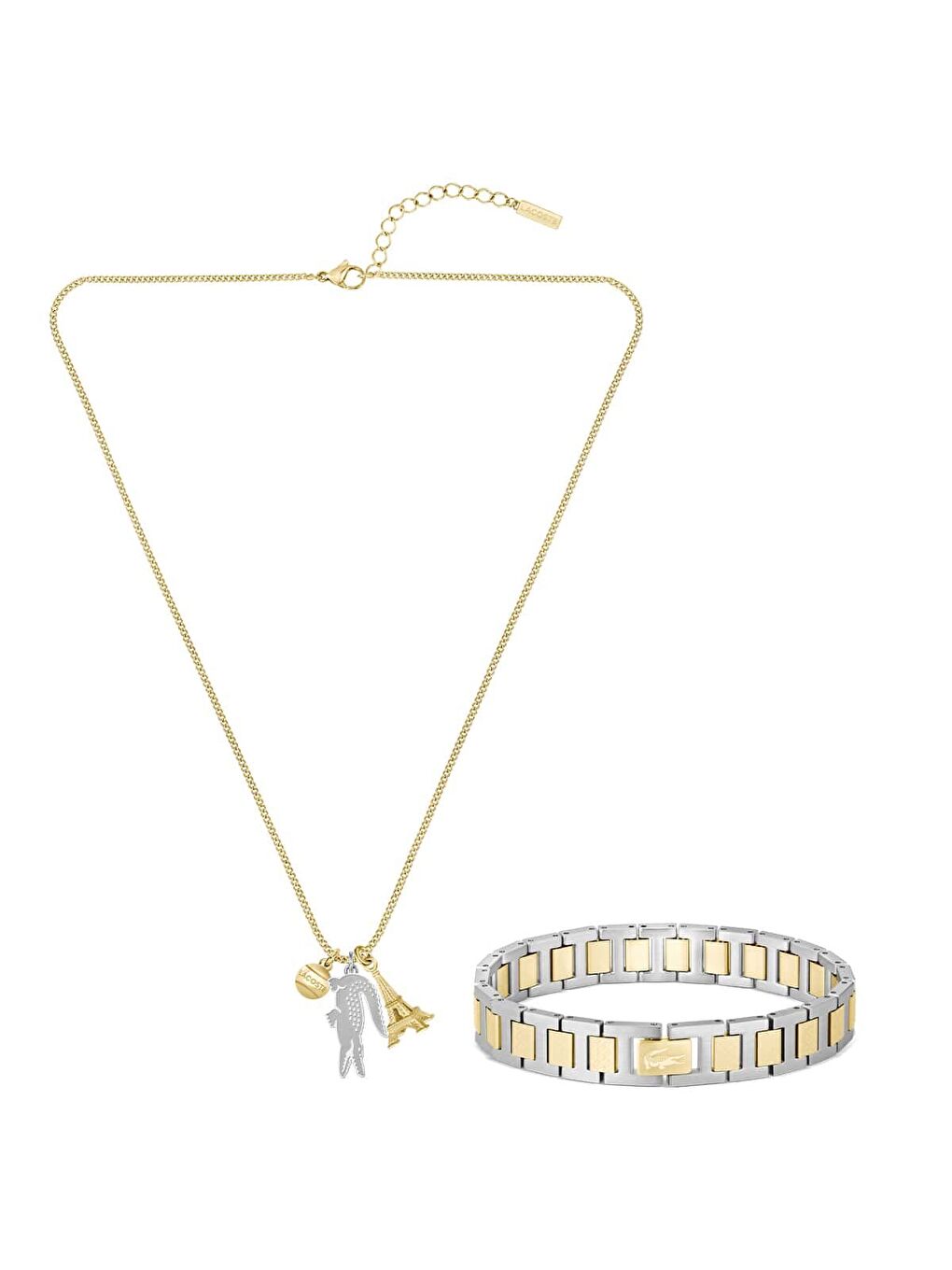 Sarı LACJ2070044 Kolye ve Bileklik Seti