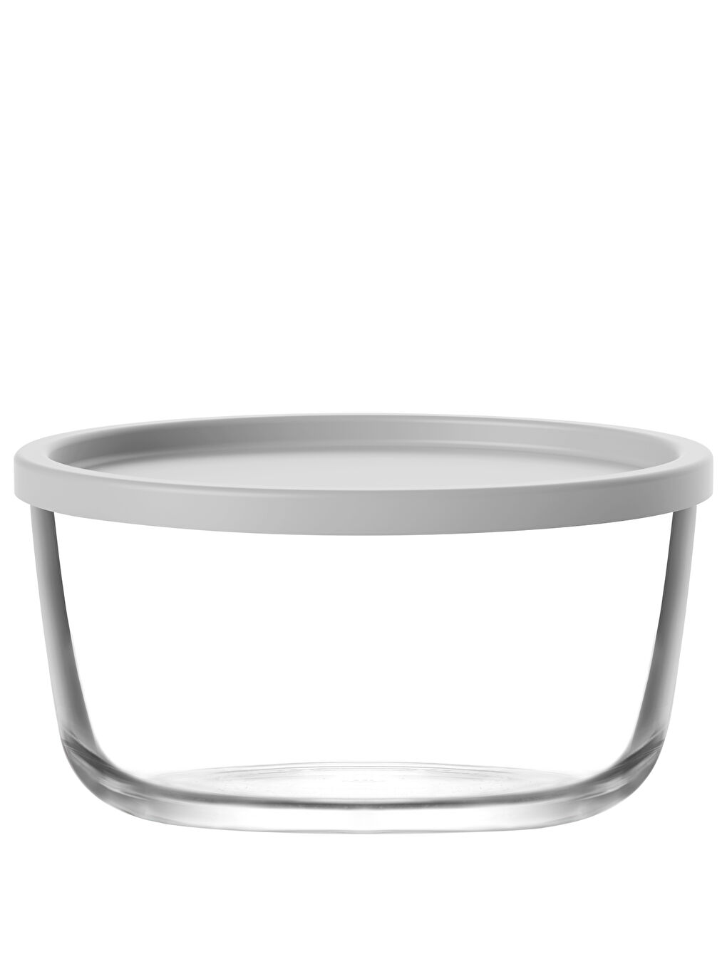 Renksiz Round Cam Saklama Kabı Tekli Orta Boy 800 ml