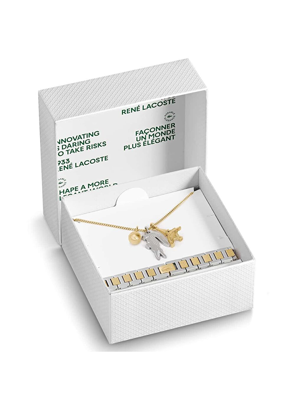 Sarı LACJ2070044 Kolye ve Bileklik Seti-1