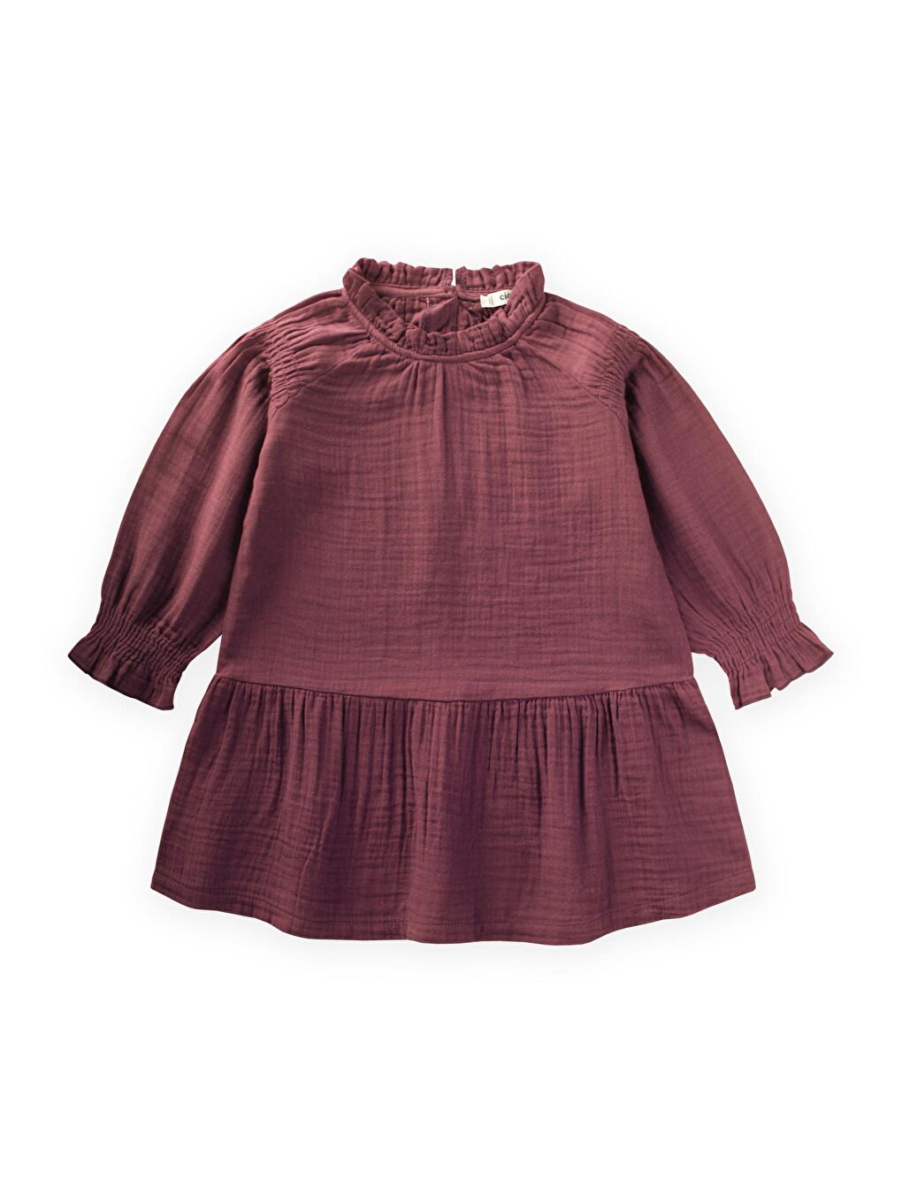 Elbise 2-10 Yaş Mürdüm-1