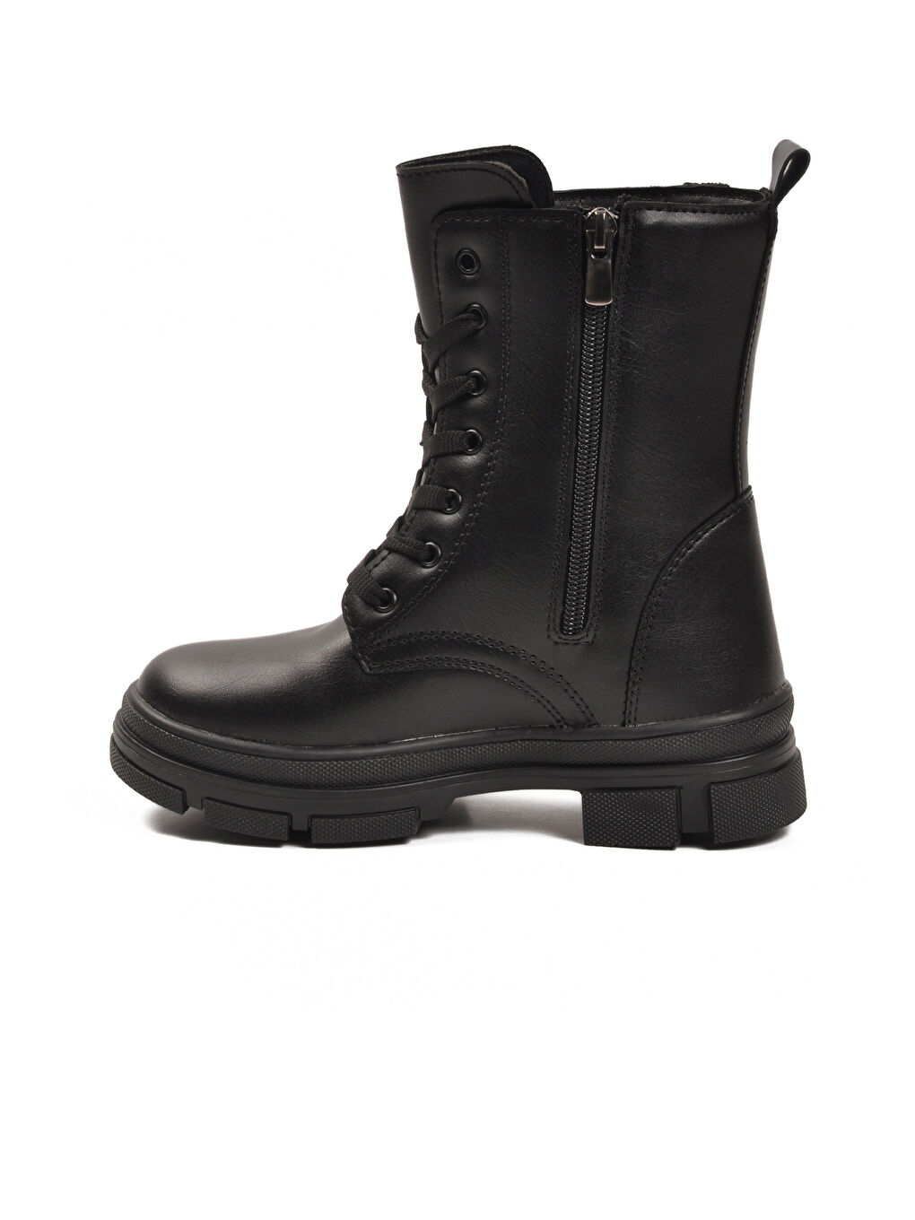 Siyah Cilt İçi Polarlı Kaymaz Taban Kız Çocuk Bot G-1001 F Frmr-3