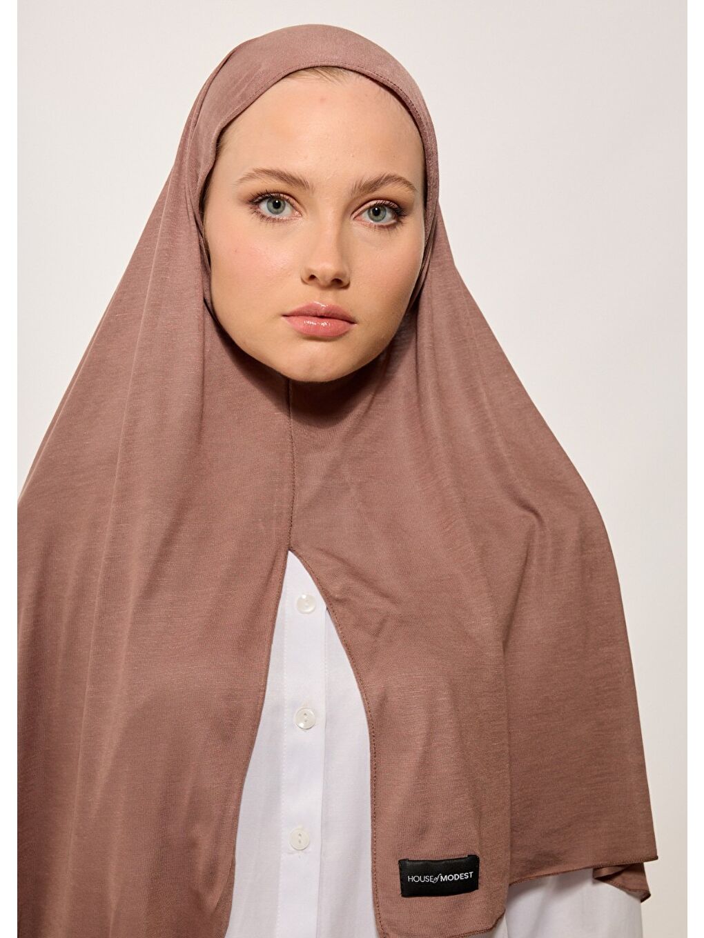 Kahverengi Tesettür Şal - Bone - Kahve-4