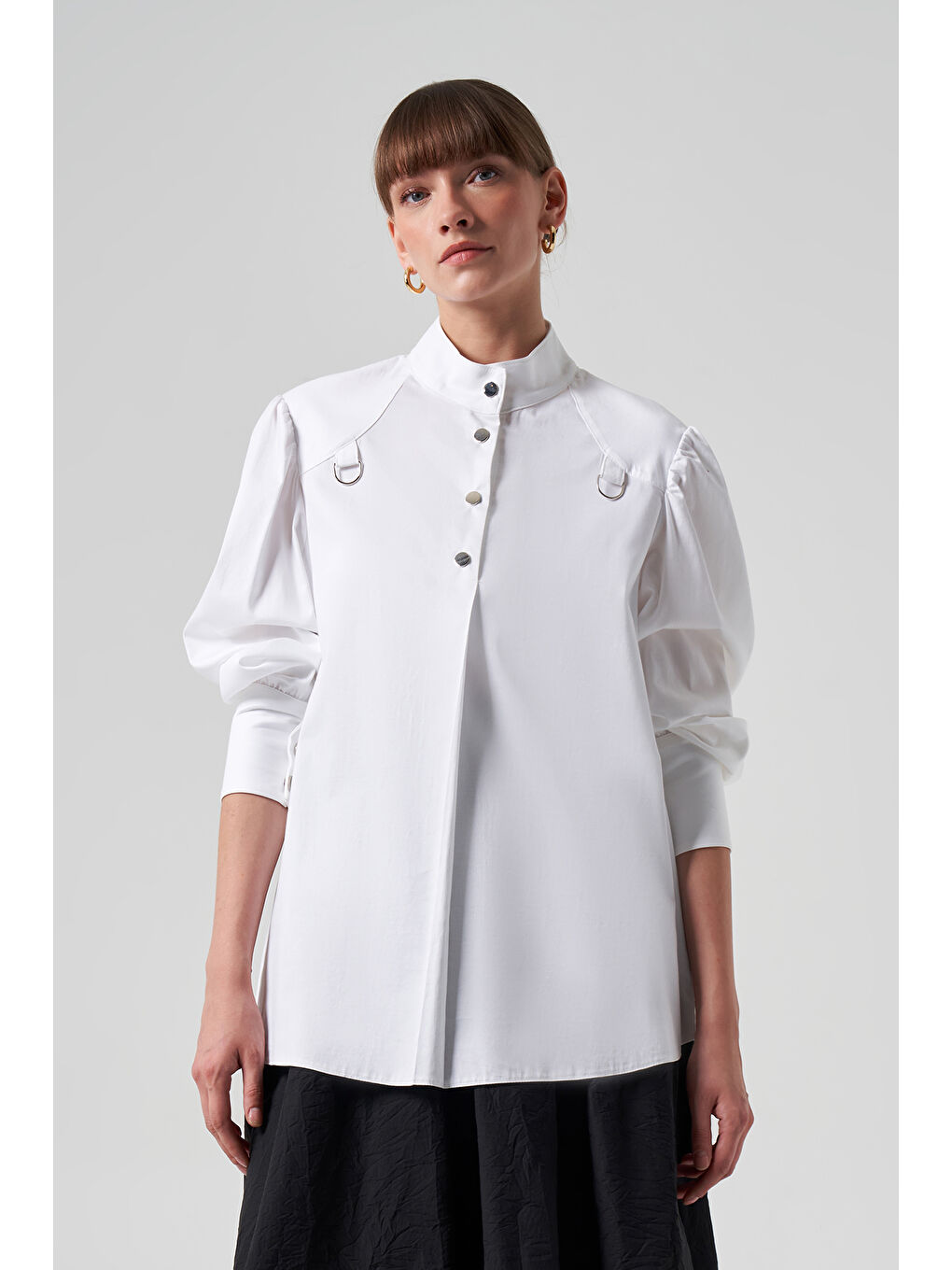 Pamuklu Gömlek 3002 Ekru-1