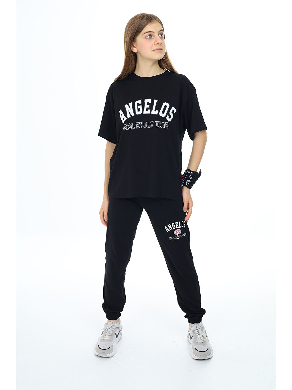 Siyah Kız Çocuk Alt-Üst 2'li Takım 12154