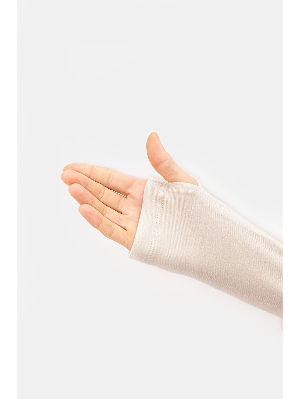 Kahverengi-Bej Kadın Bisiklet Yaka Parmak Geçmeli Uzun Kollu Body/Bluz - 2'li Paket-7