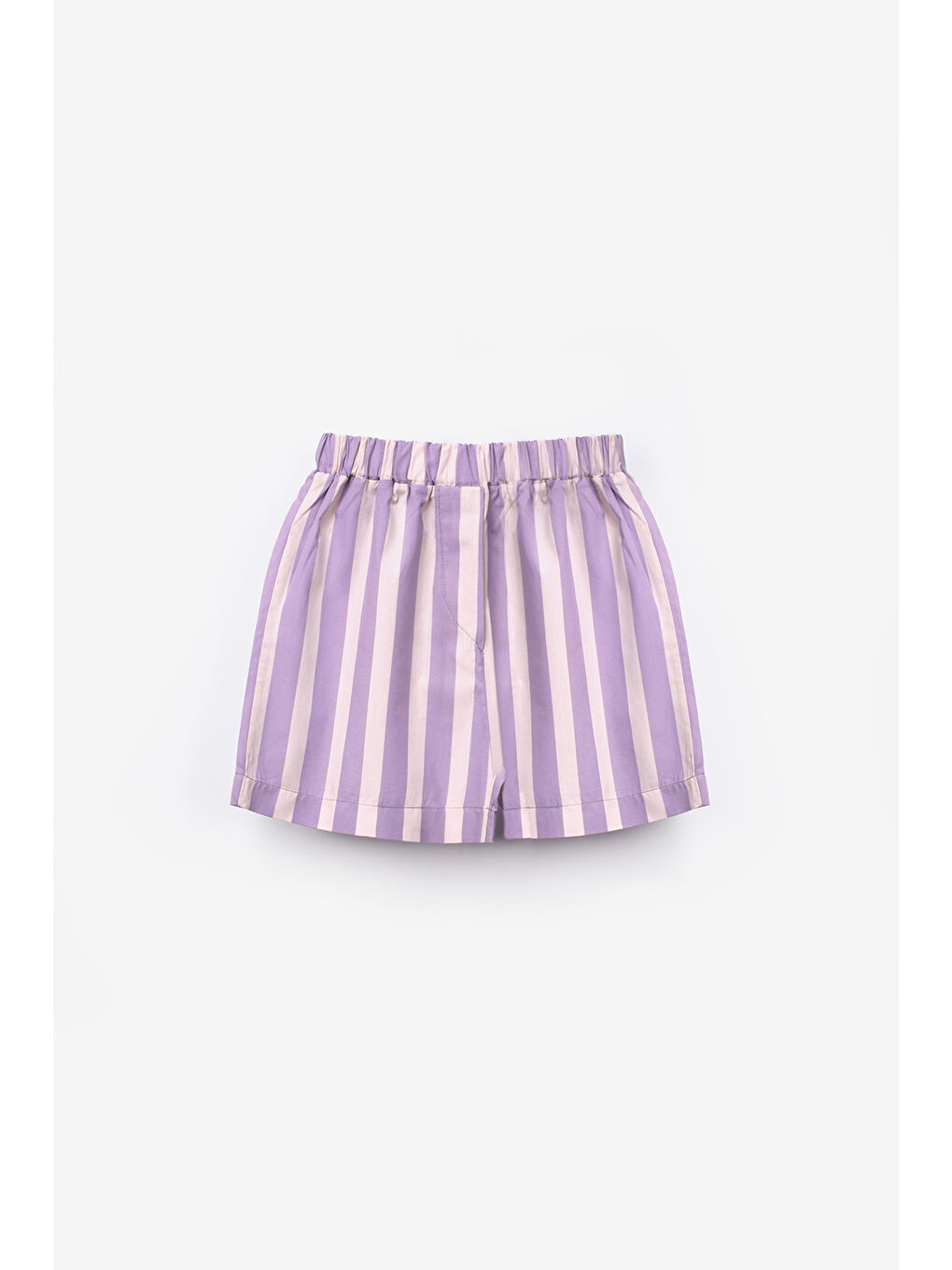 Lila Noodle Figürlü Çizgi Desenli Çocuk Tişört Şort İkili Takım - Ellie-2