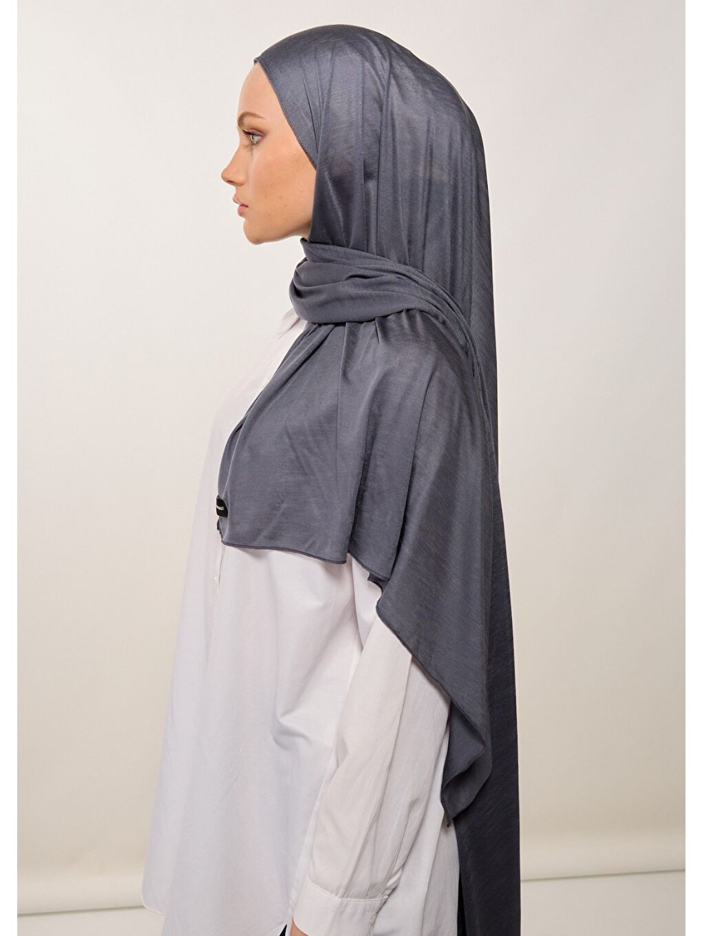 Tesettür Şal - Bone - Antrasit-3
