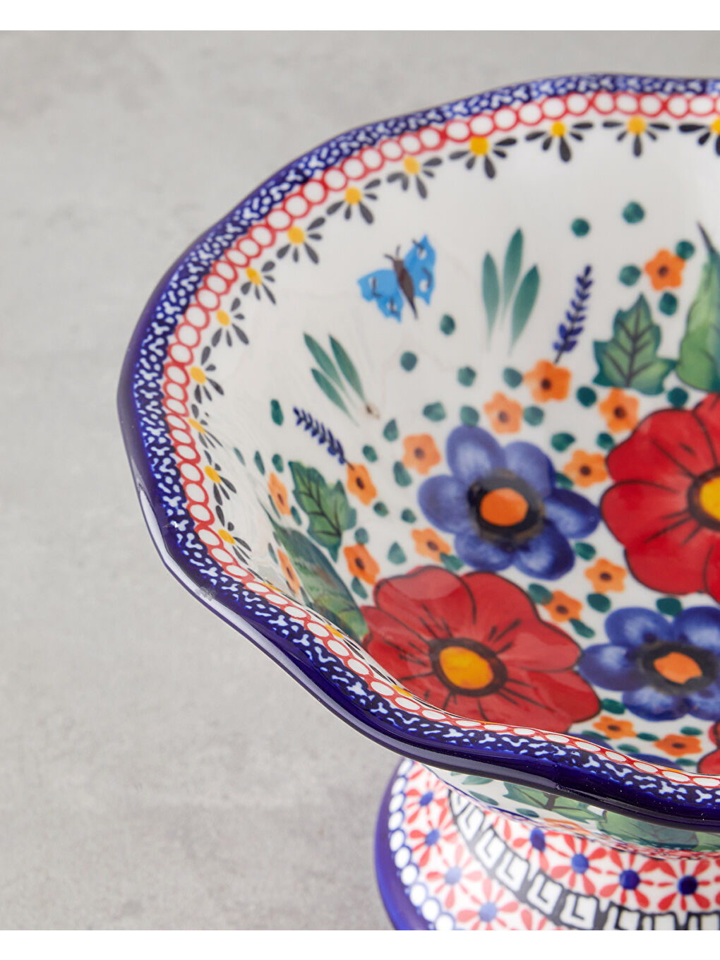 Beyaz Whimsy Stoneware Sunumluk 23x23x14 Cm Renkli-2