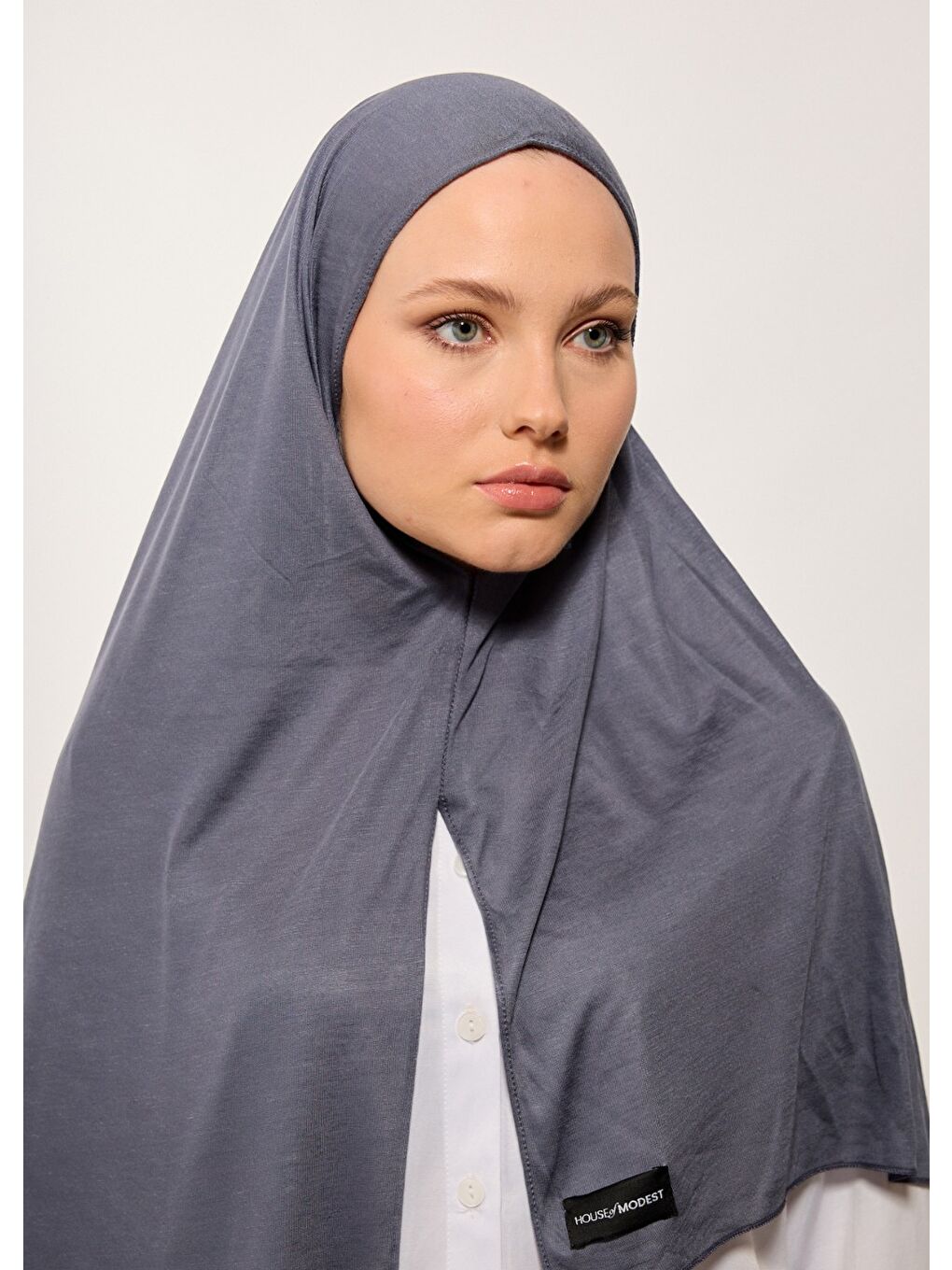 Tesettür Şal - Bone - Antrasit-4