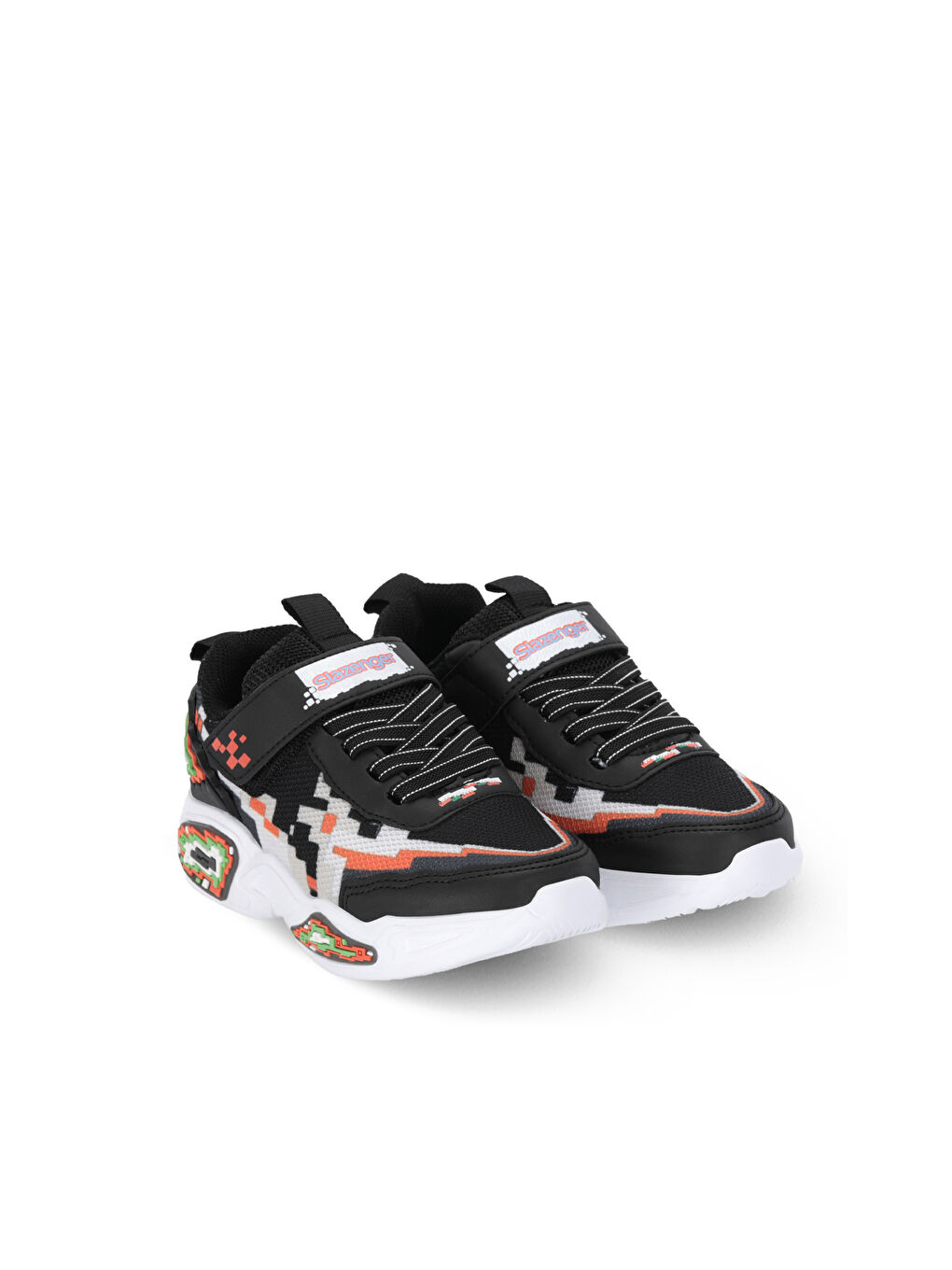 NINJA Erkek Çocuk Siyah / Turuncu Günlük Spor Ayakkabısı-1