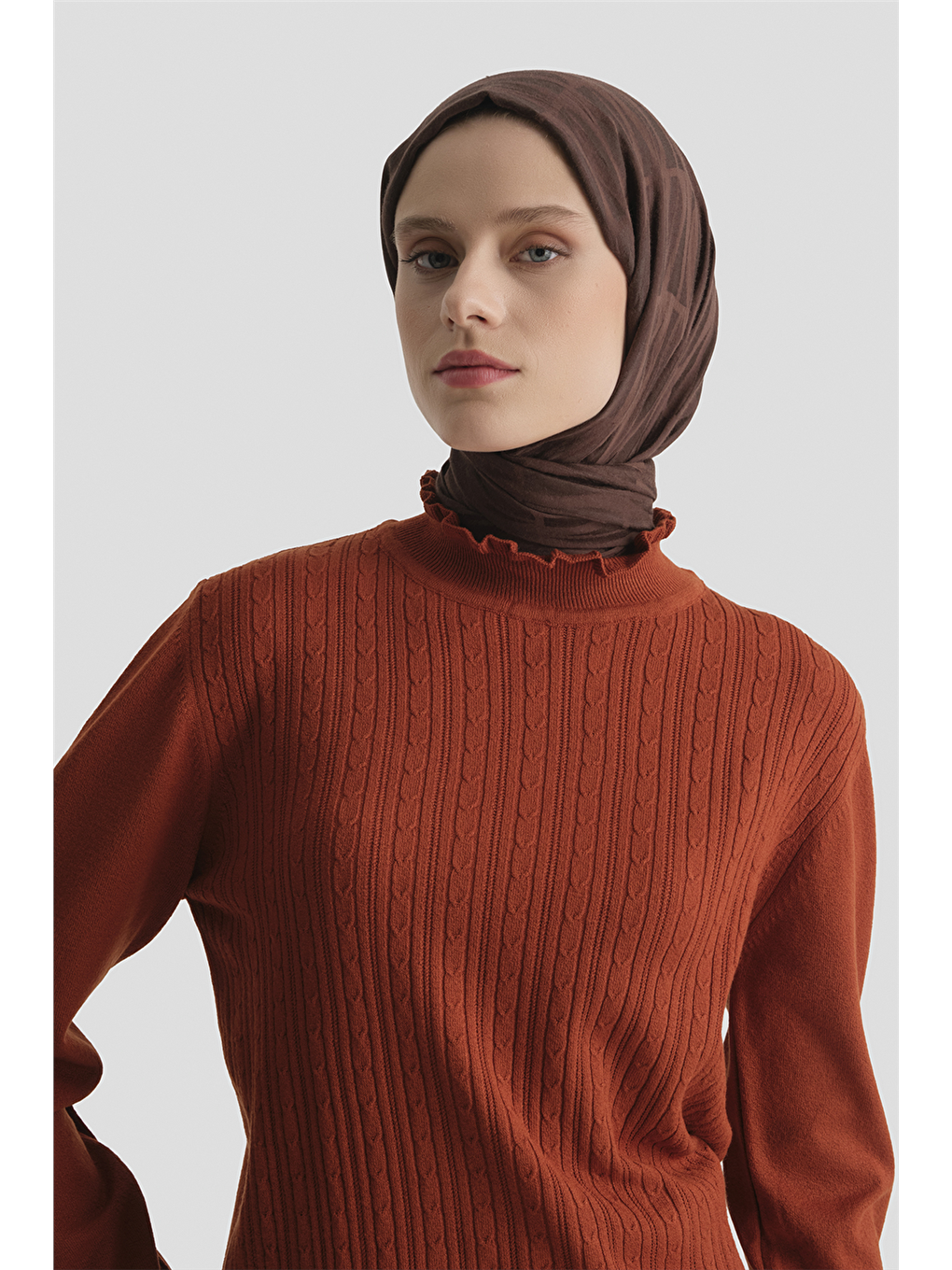 Kahverengi Penye 25Kd2901 Kiremit-2