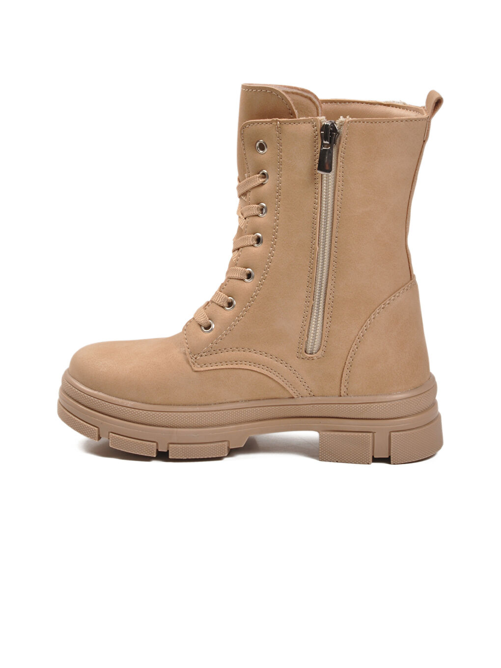 Bej Nut İçi Polarlı Kaymaz Taban Kız Çocuk Bot G-1001 F Frmr-3