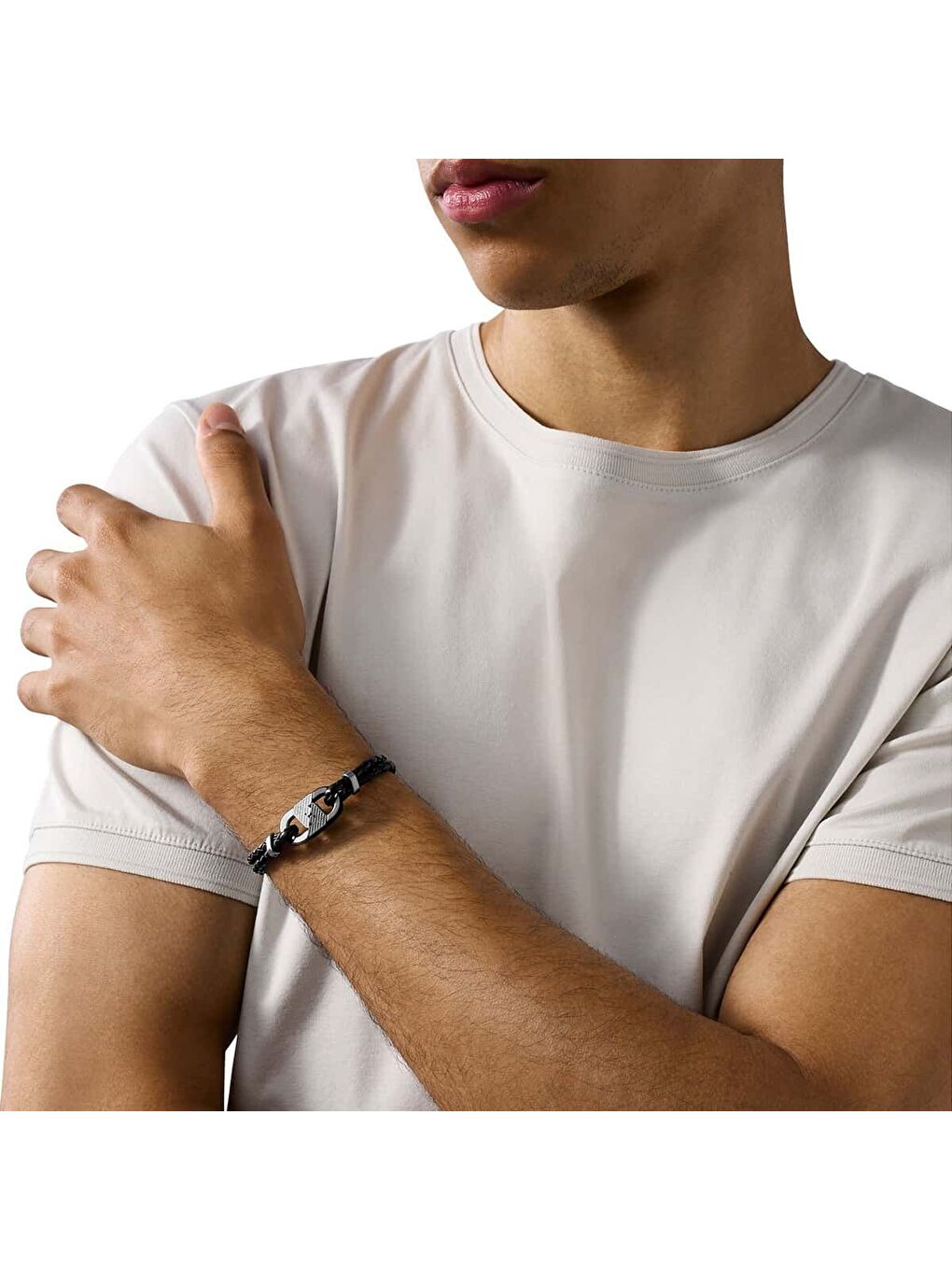 Siyah AJEGS3171-040 Erkek Bileklik-1