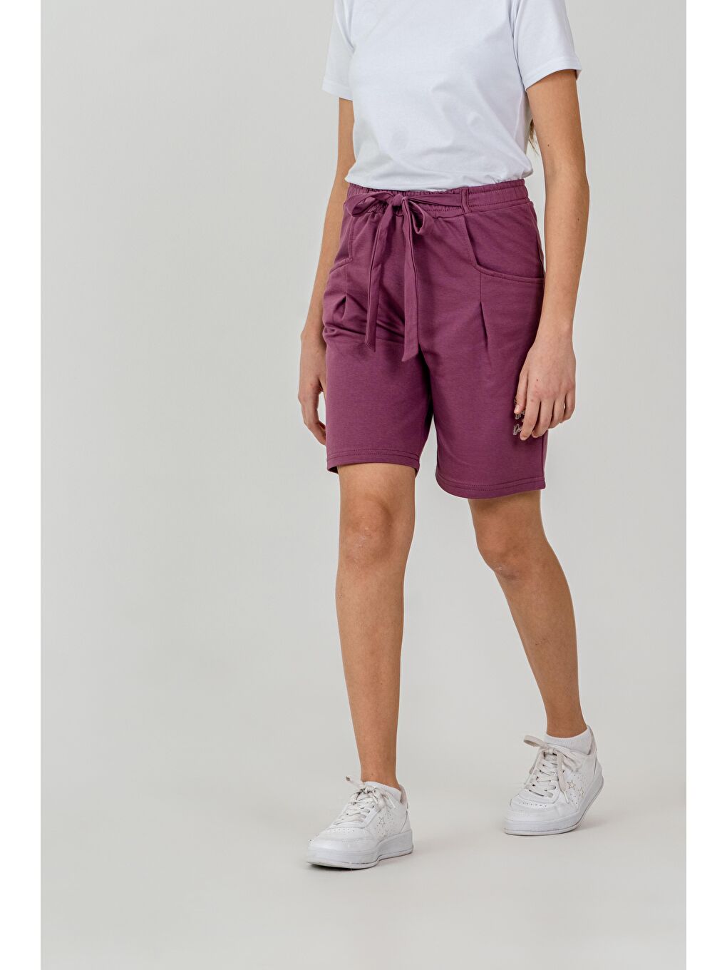 Pembe Kemer Fiyonk Kurdeleli Dreams Nakışlı Kız Çocuk Şort-4