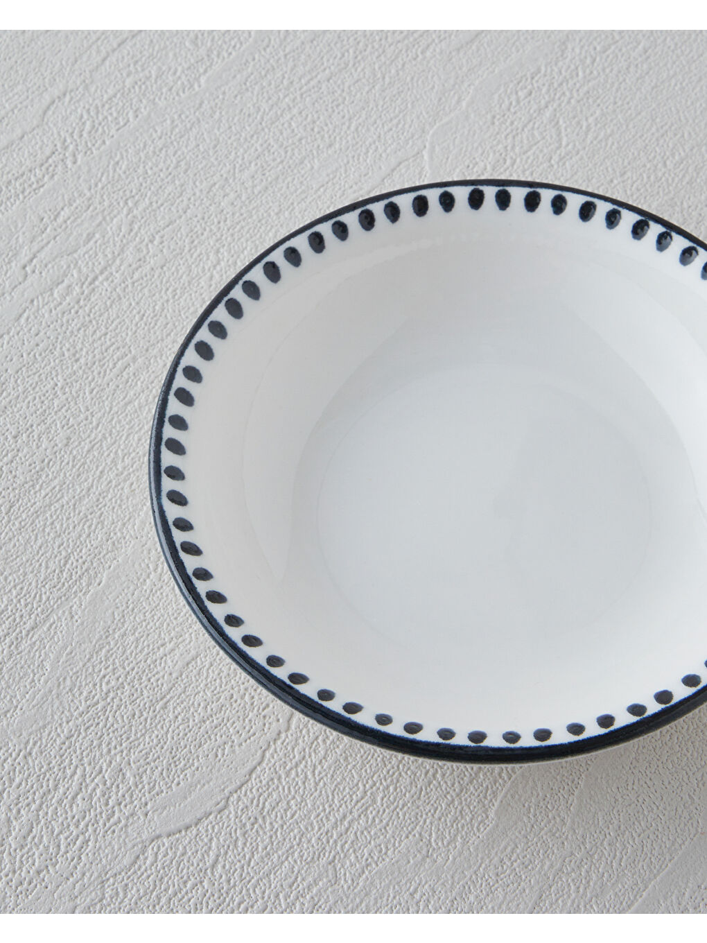 Black Dots Porselen Çerezlik 11 cm Siyah - Beyaz-2