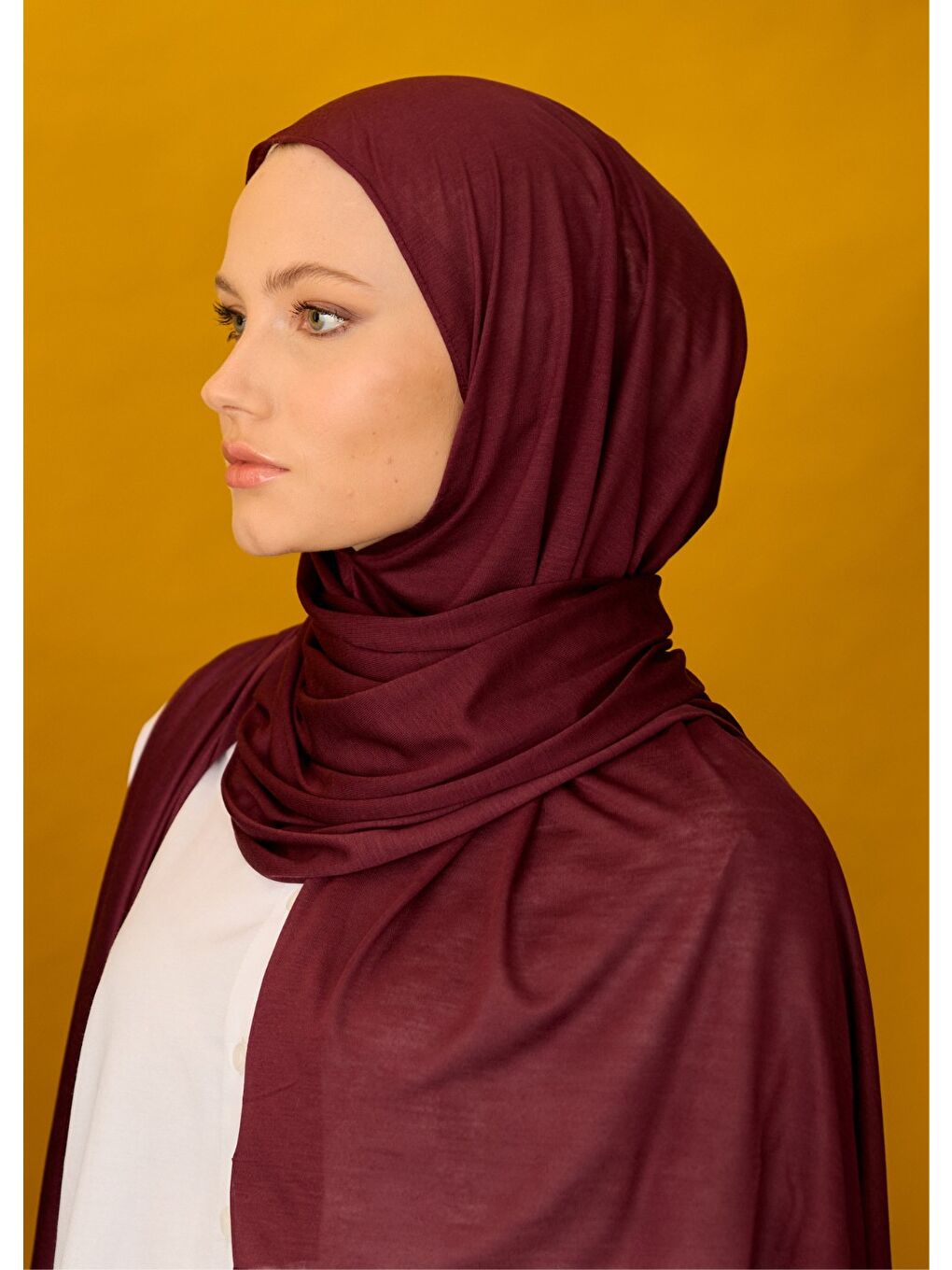 Tesettür Şal - Bone - Mürdüm