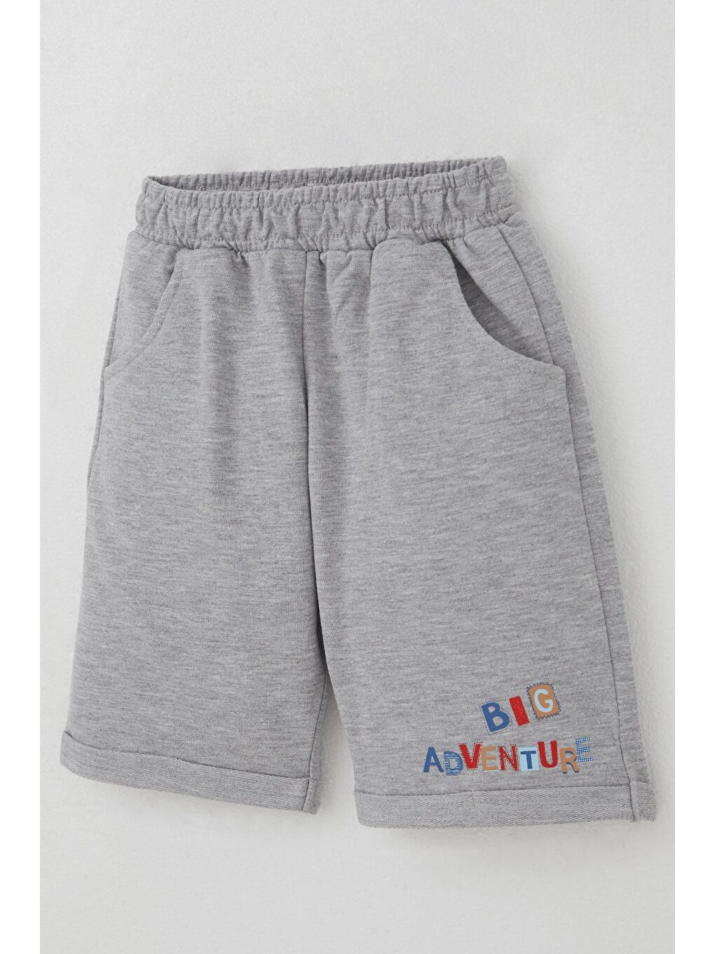 Kırmızı Erkek Bebek Şortlu Takım Sevimli Kaptan Ayıcık Baskılı Cep Detaylı Narçiçeği (9 Ay-3 Yaş)-6