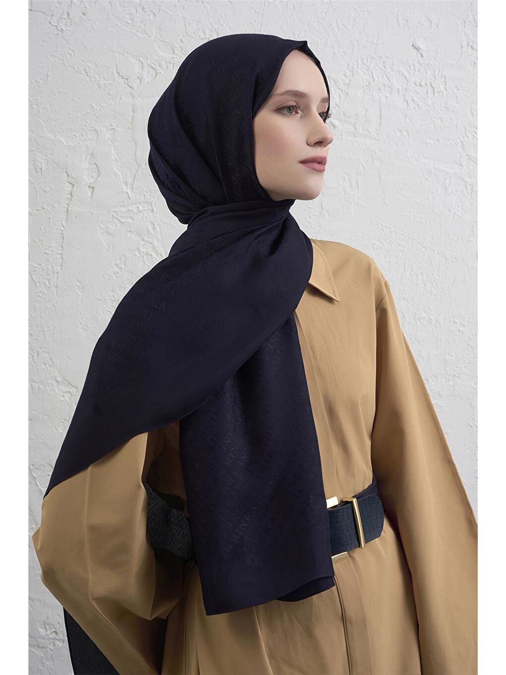 Lacivert Visse Şal 1 03