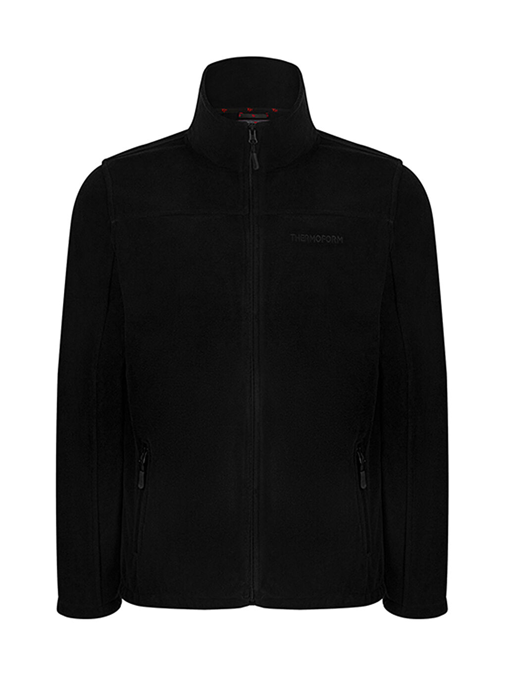 Siyah Erkek Polar Fermuarlı Sweatshirt