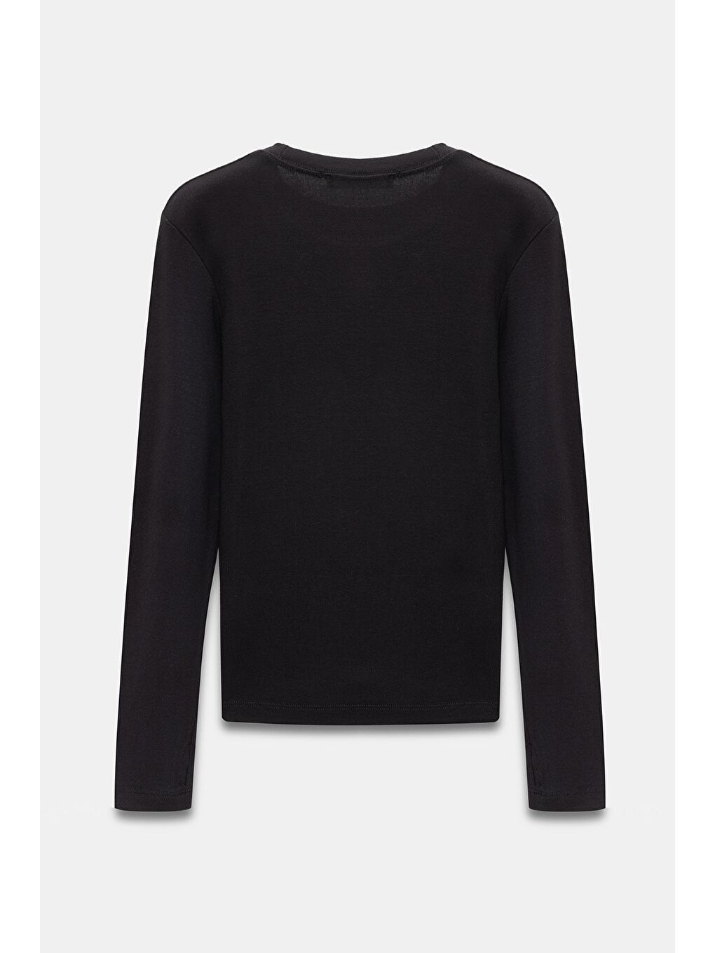 Kahverengi-Siyah Kadın Bisiklet Yaka Parmak Geçmeli Uzun Kollu Body/Bluz - 2'li Paket-4