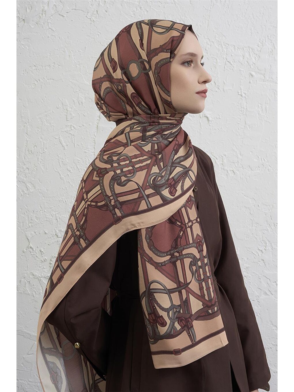 Kahverengi İpek Şal 5 03-2