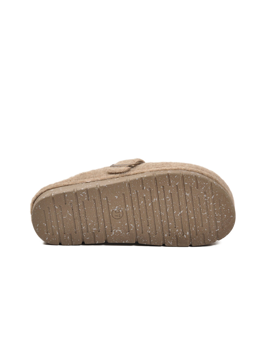 Kahverengi Camel Keçe Anatomik Kadın Ev Terliği K-117.005 Z-4