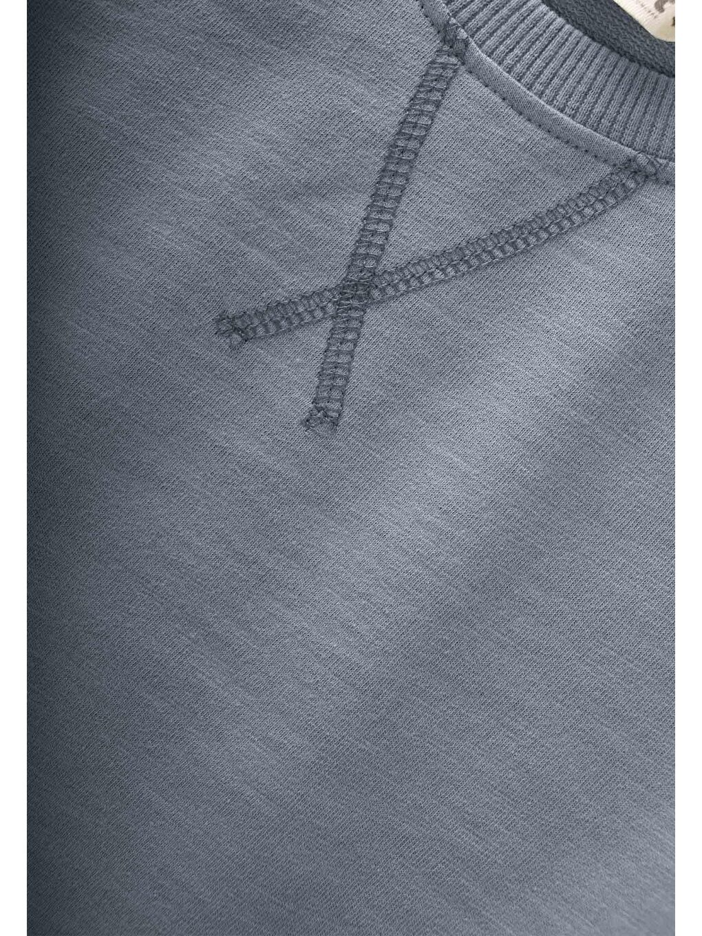 Basıc Sweatshirt Takım 3-8 Yaş Gri-2