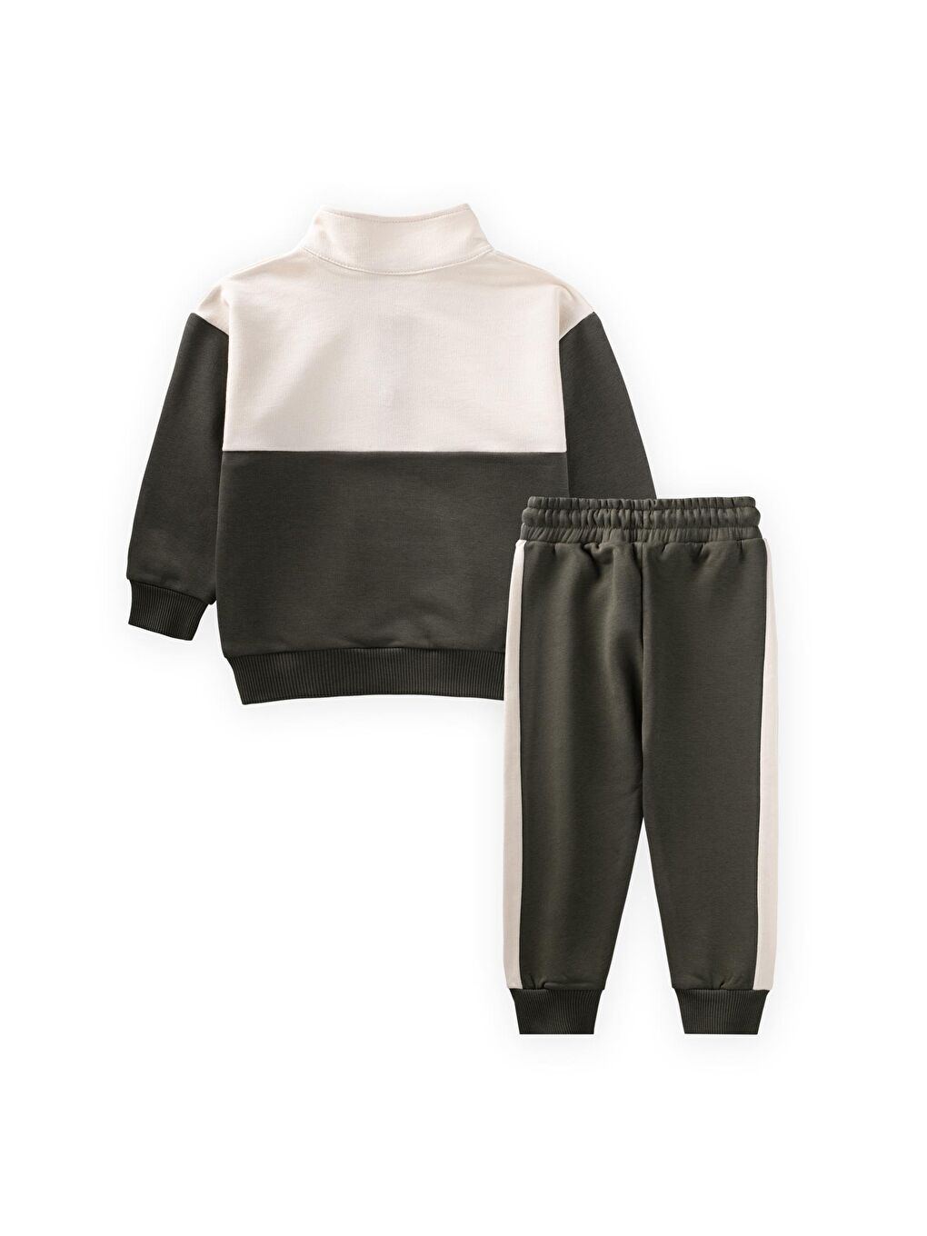 Sweatshirt Takım 2-10 Yaş Haki Yeşil-1