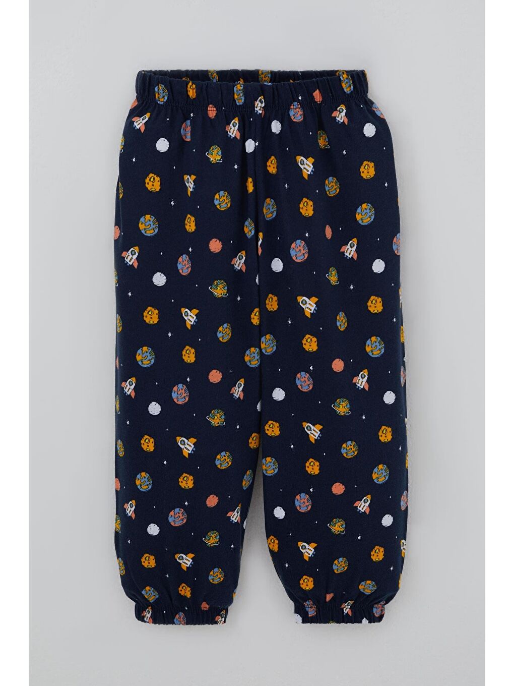 Erkek Bebek Pijama Takımı Galaksi Temalı Lacivert (9 Ay-3 Yaş)-2