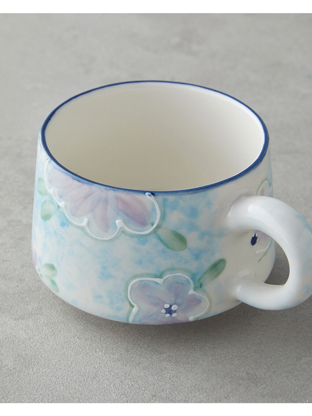 Pastel Essence Seramik Kupa 260 ml Mavi-Yeşil-Lila-1