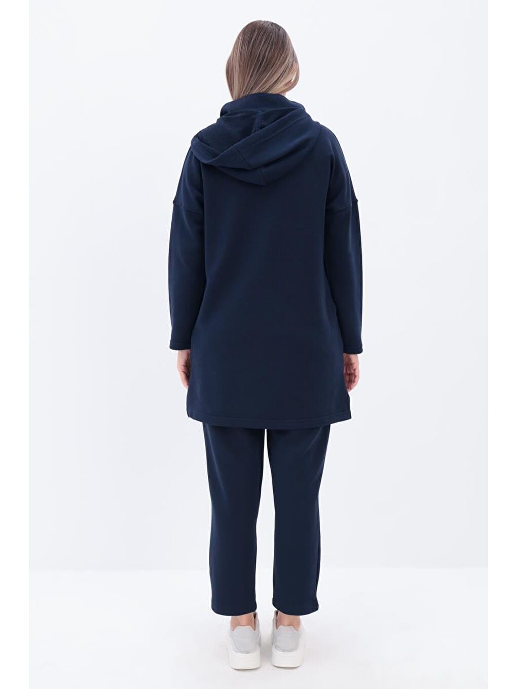 Lacivert Robalı Kapüşonlu Pantolonlu Takım-3