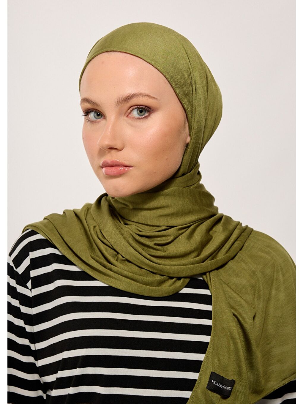 Tesettür Şal - Bone - Haki