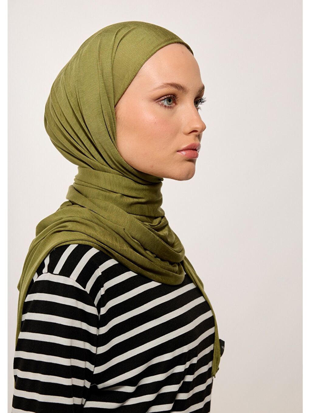 Tesettür Şal - Bone - Haki-1