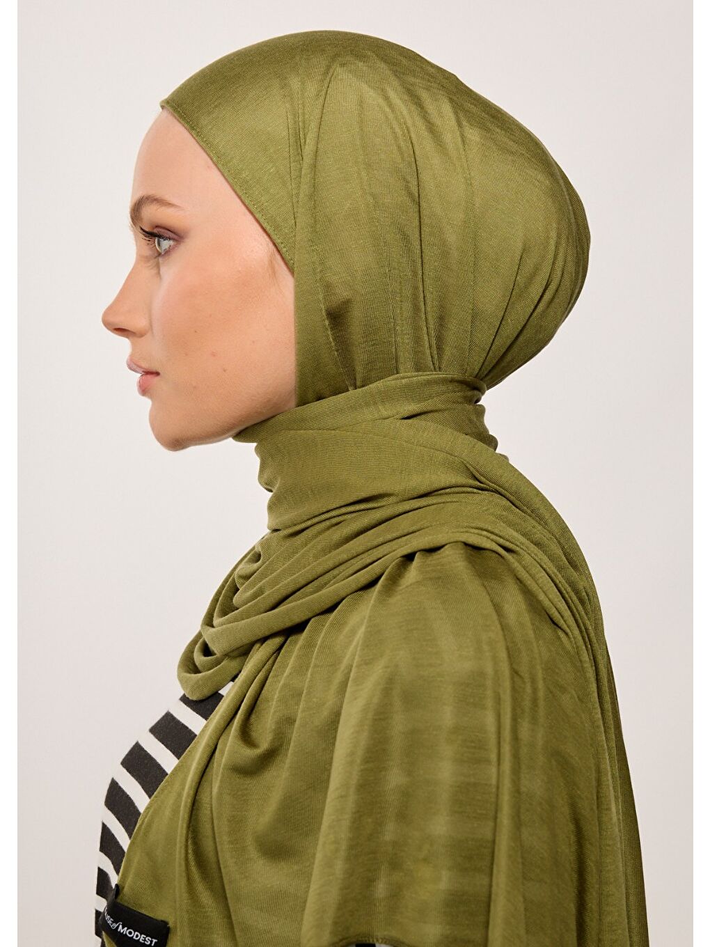Tesettür Şal - Bone - Haki-2