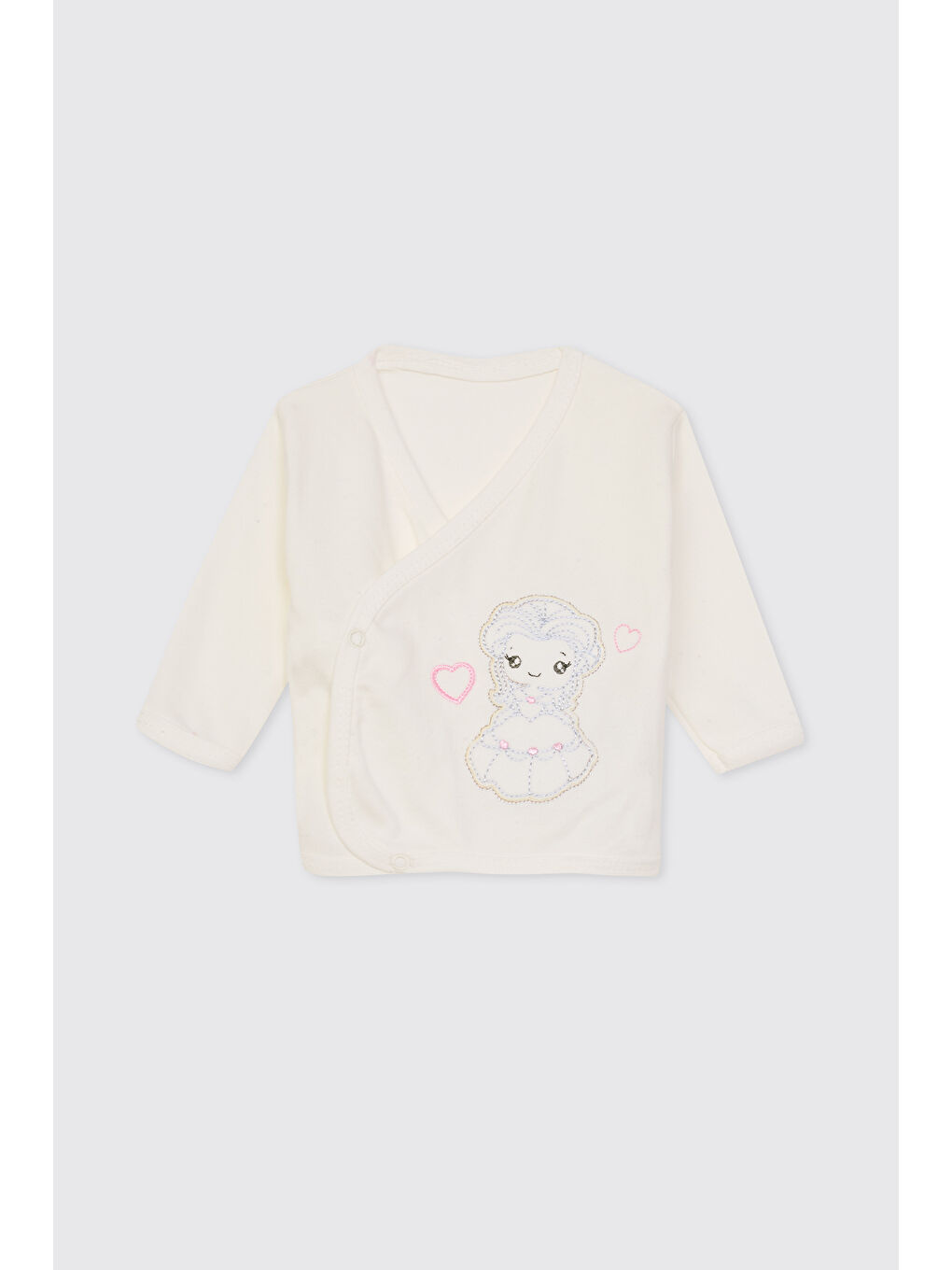 Yenidoğan Prenses Detaylı Ekru 10'lu Hastane Çıkış Seti-11