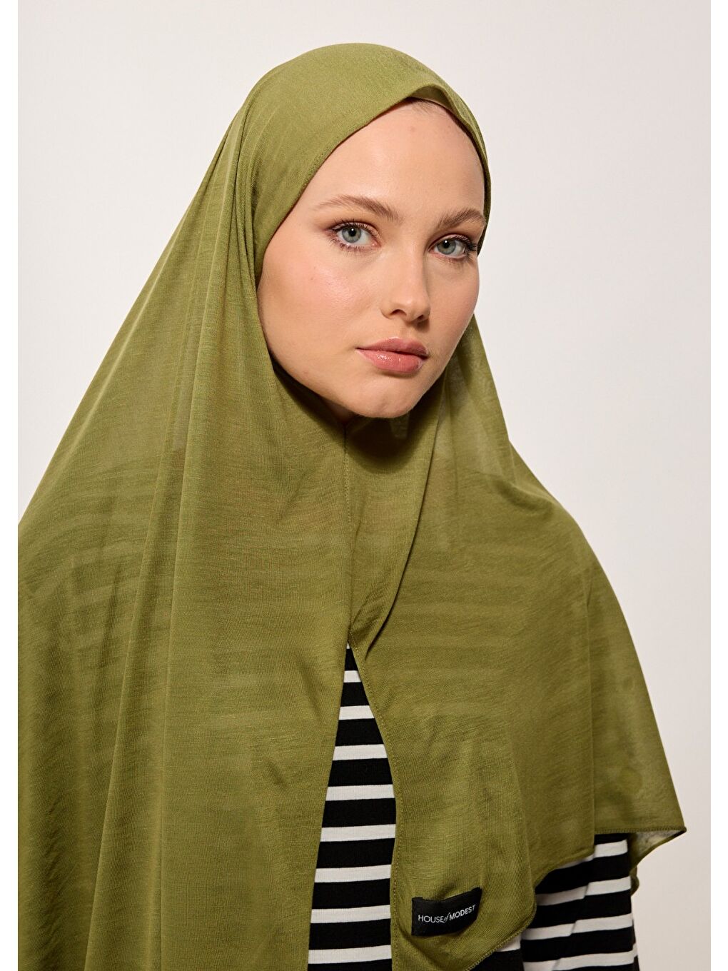 Tesettür Şal - Bone - Haki-4