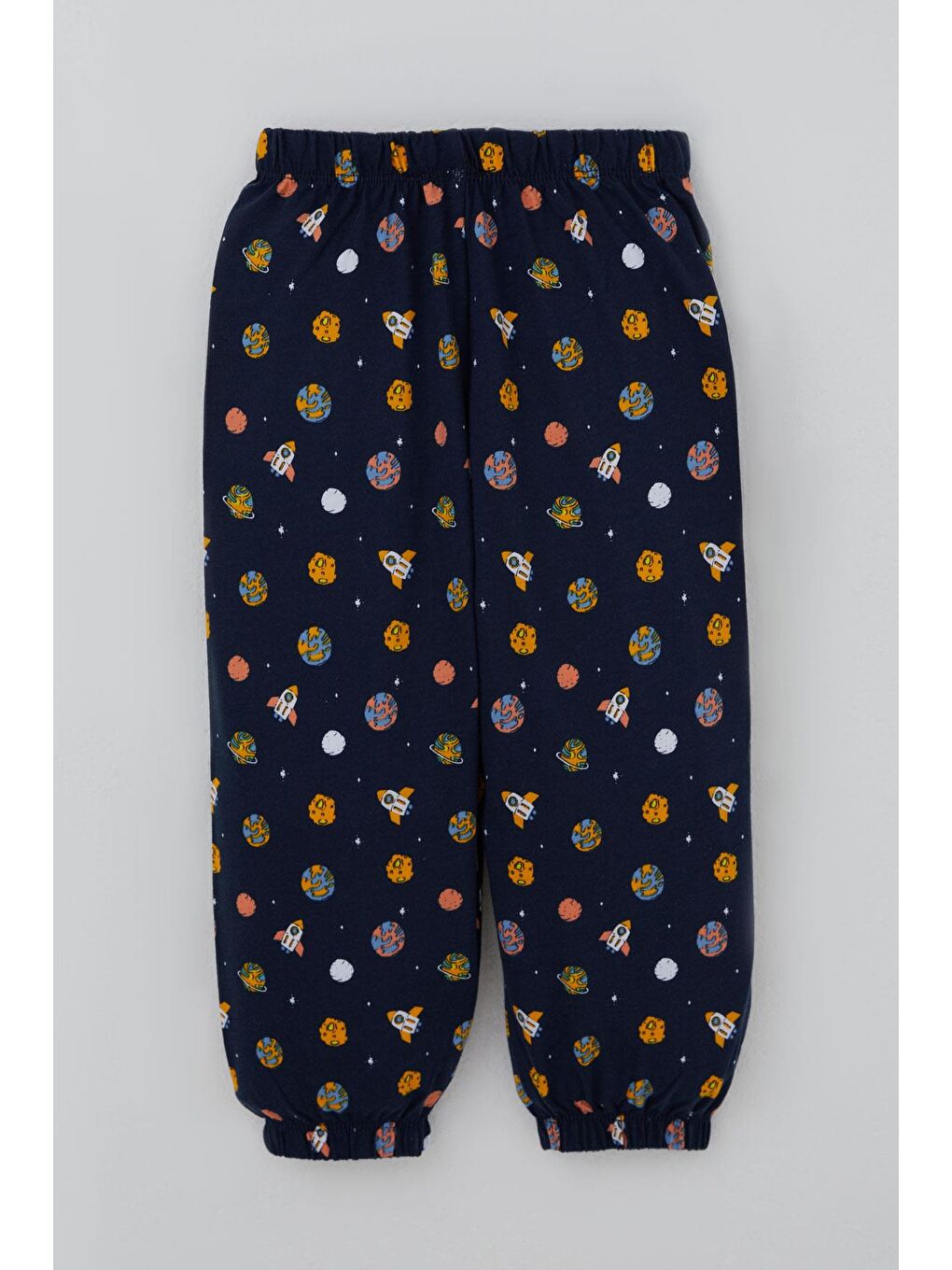 Erkek Bebek Pijama Takımı Galaksi Temalı Lacivert (9 Ay-3 Yaş)-4