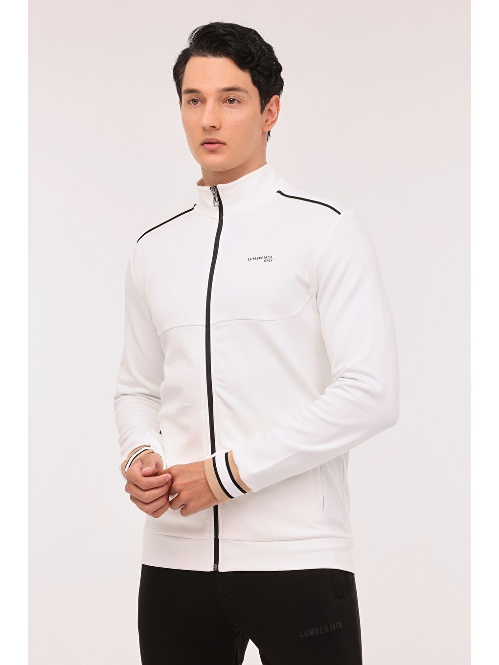 Bej ML FRANKY 18BA-108 4PR Erkek Eşofman Üstü-5