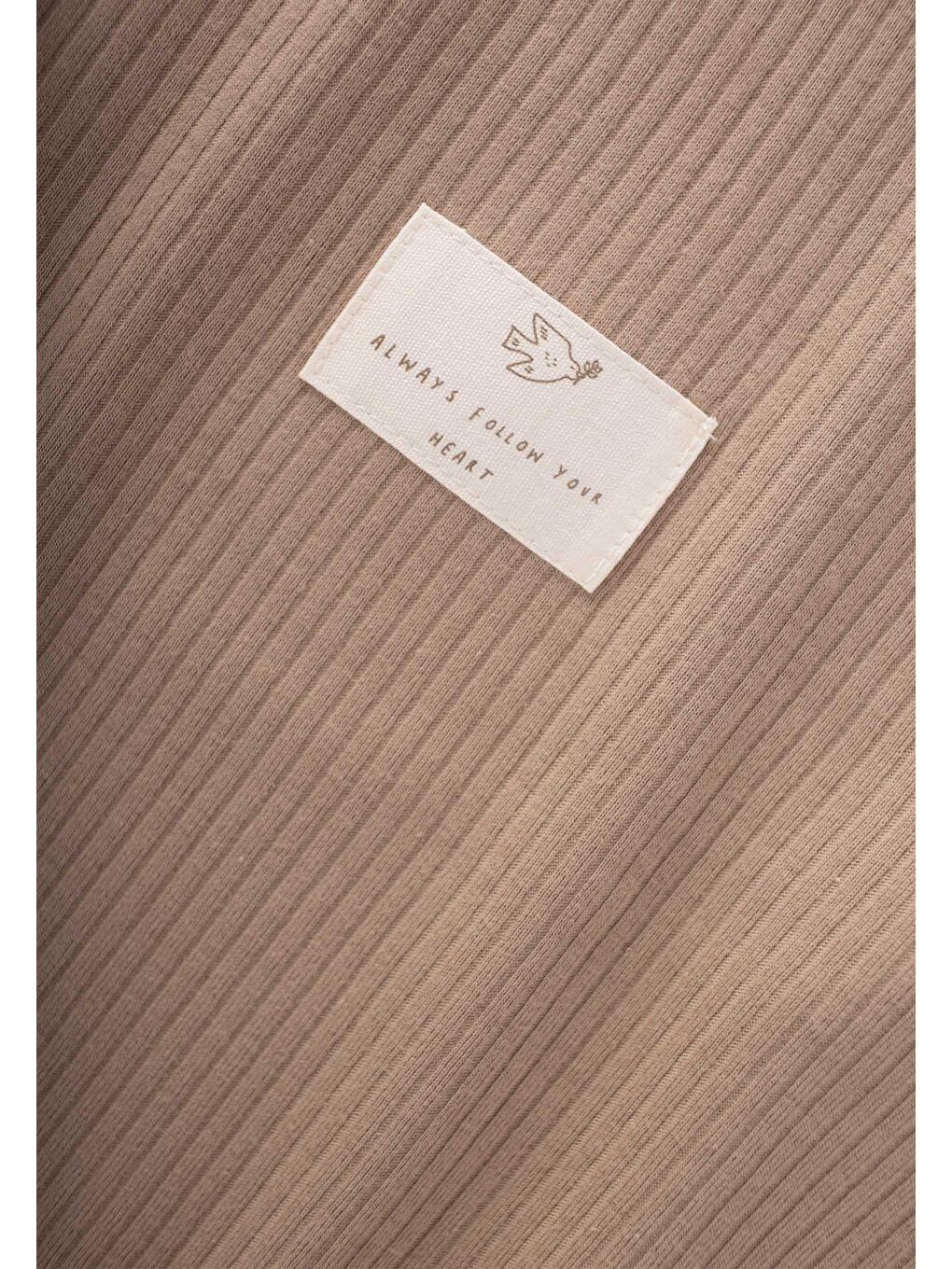 Bej Biye Detaylı Pijama Takım 2-10 Yaş Vizon-2